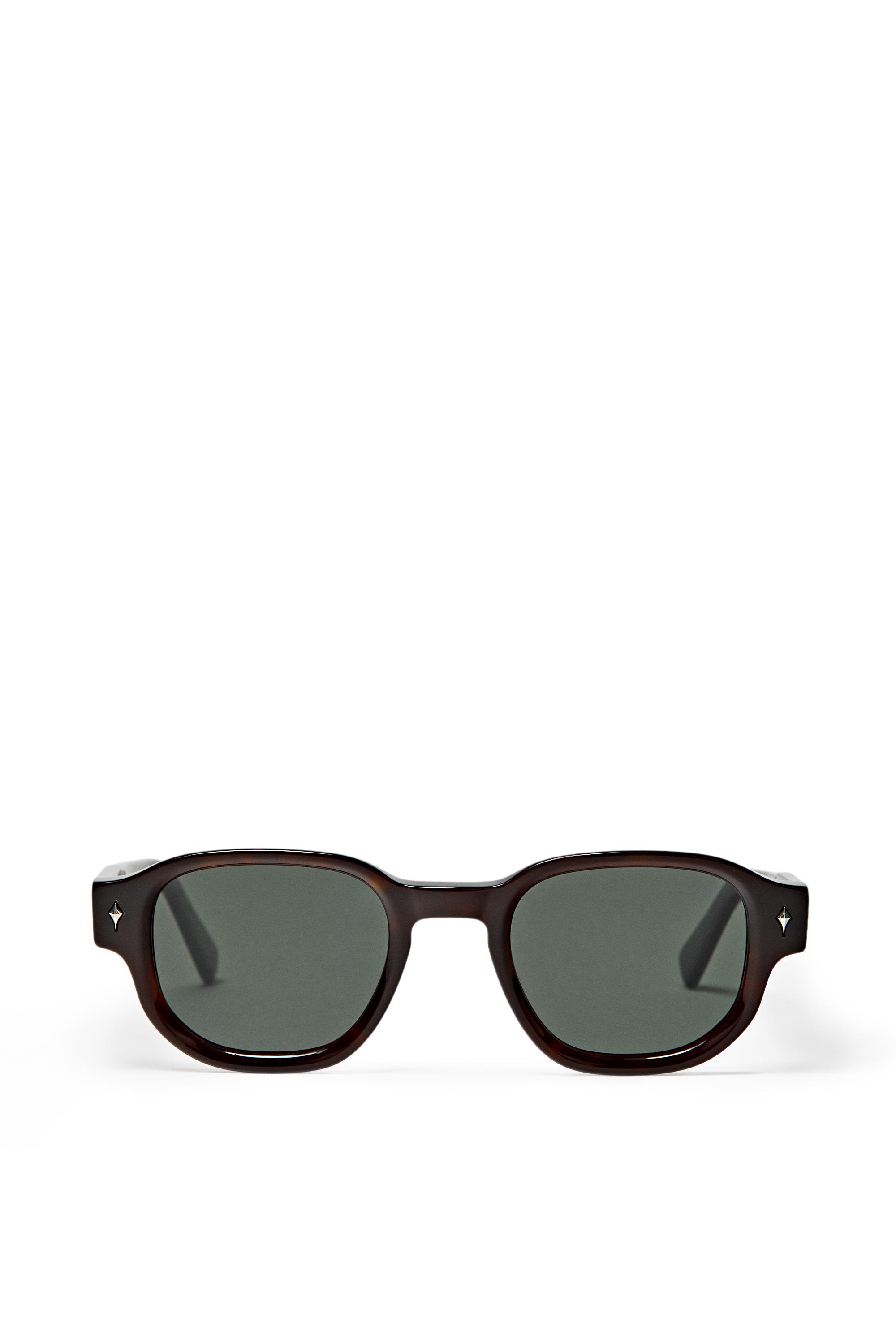 Round sunglasses — BROWN