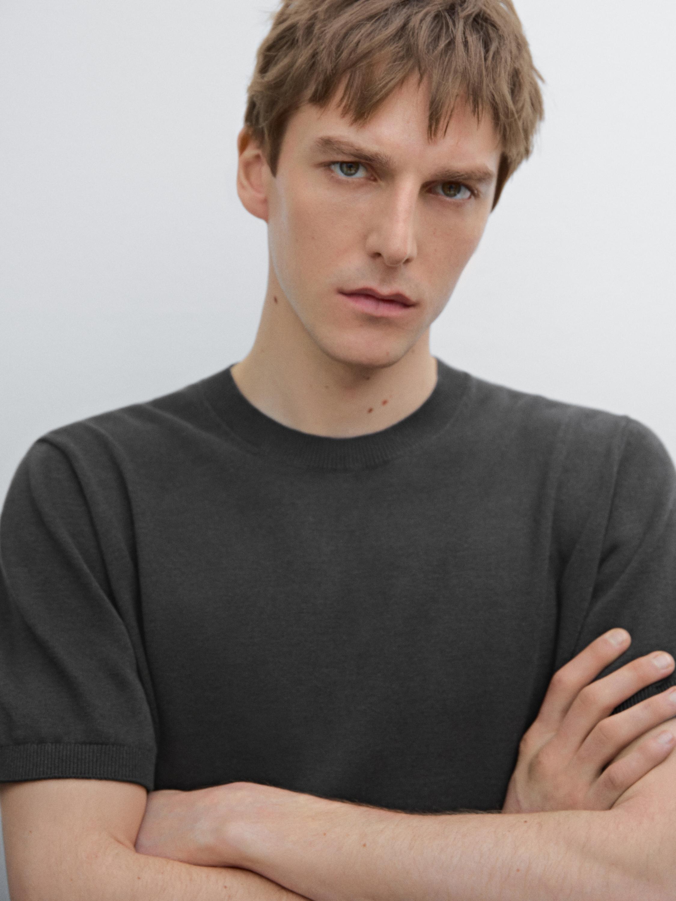 Jersey punto cuello redondo