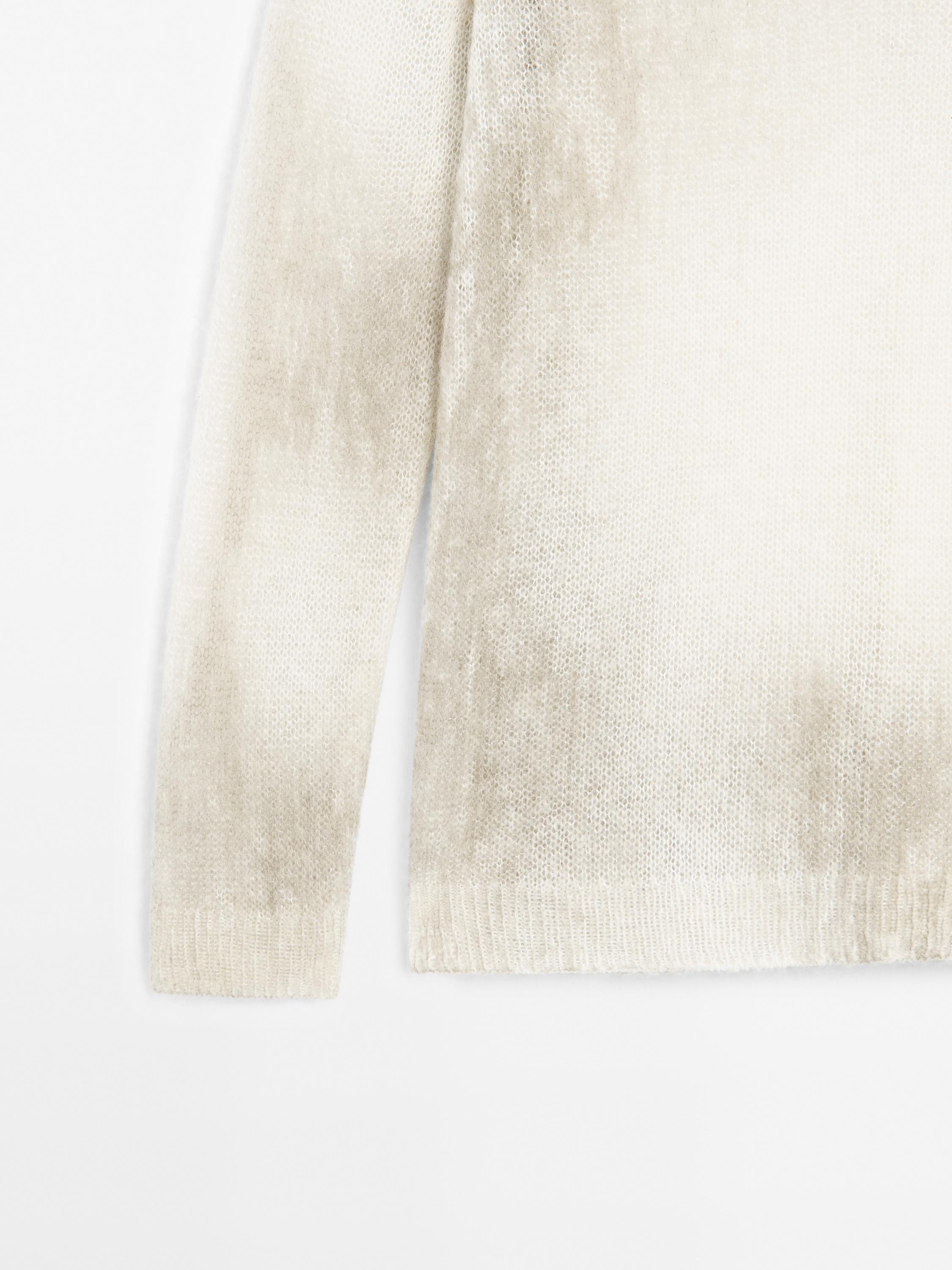 Tie-dye print knit sweater - Studio