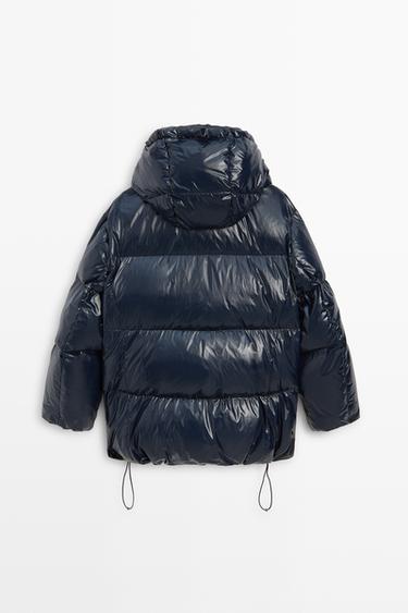 Shiny down jacket — Blue 6