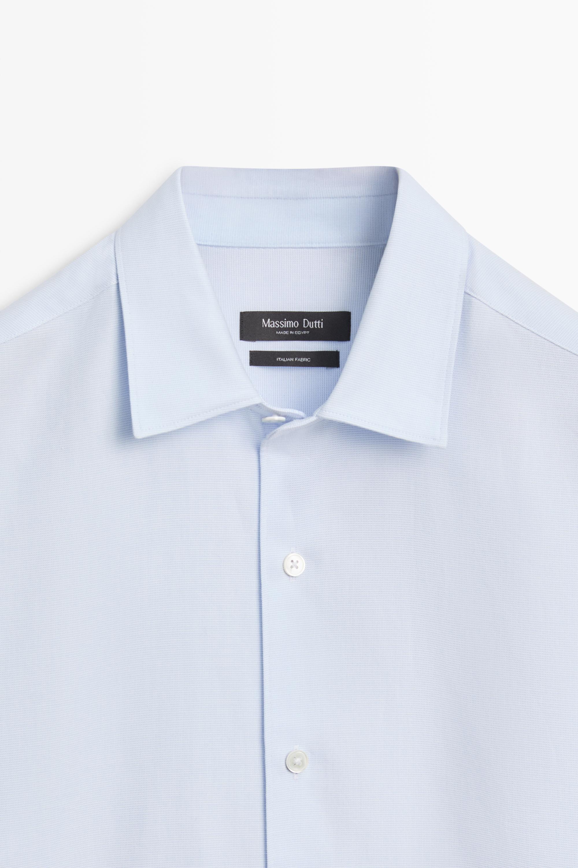100% cotton regular fit shirt — Sky blue