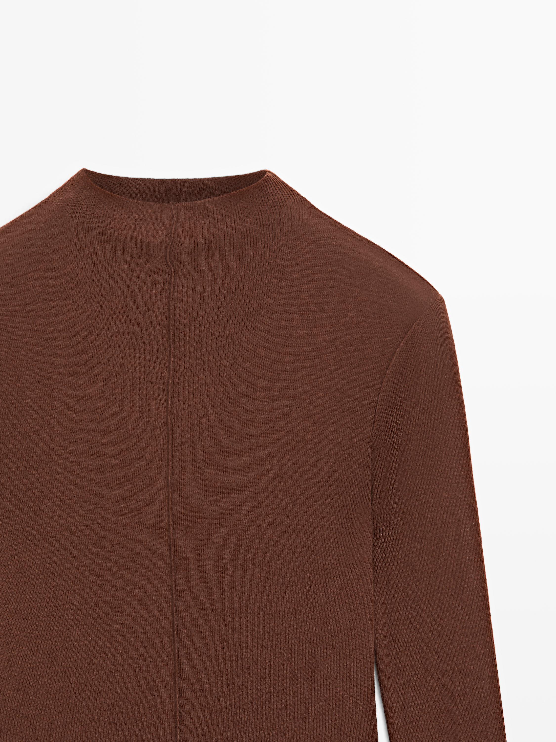 Long sleeve T-shirt with seam detail