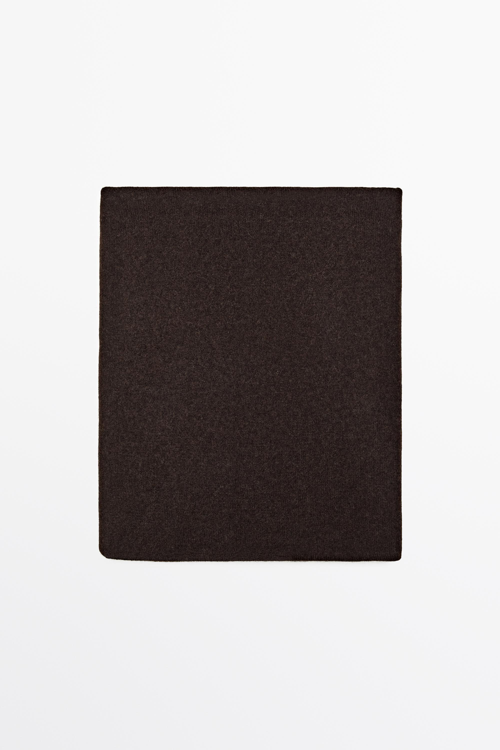 Massimo Dutti 100% Cashmere Scarf In Mink