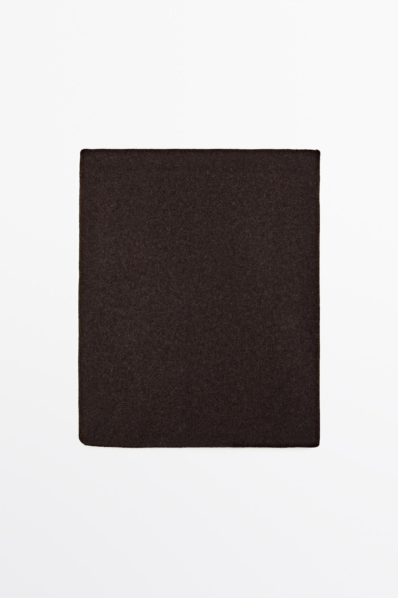 100% Cashmere Scarf — BROWN