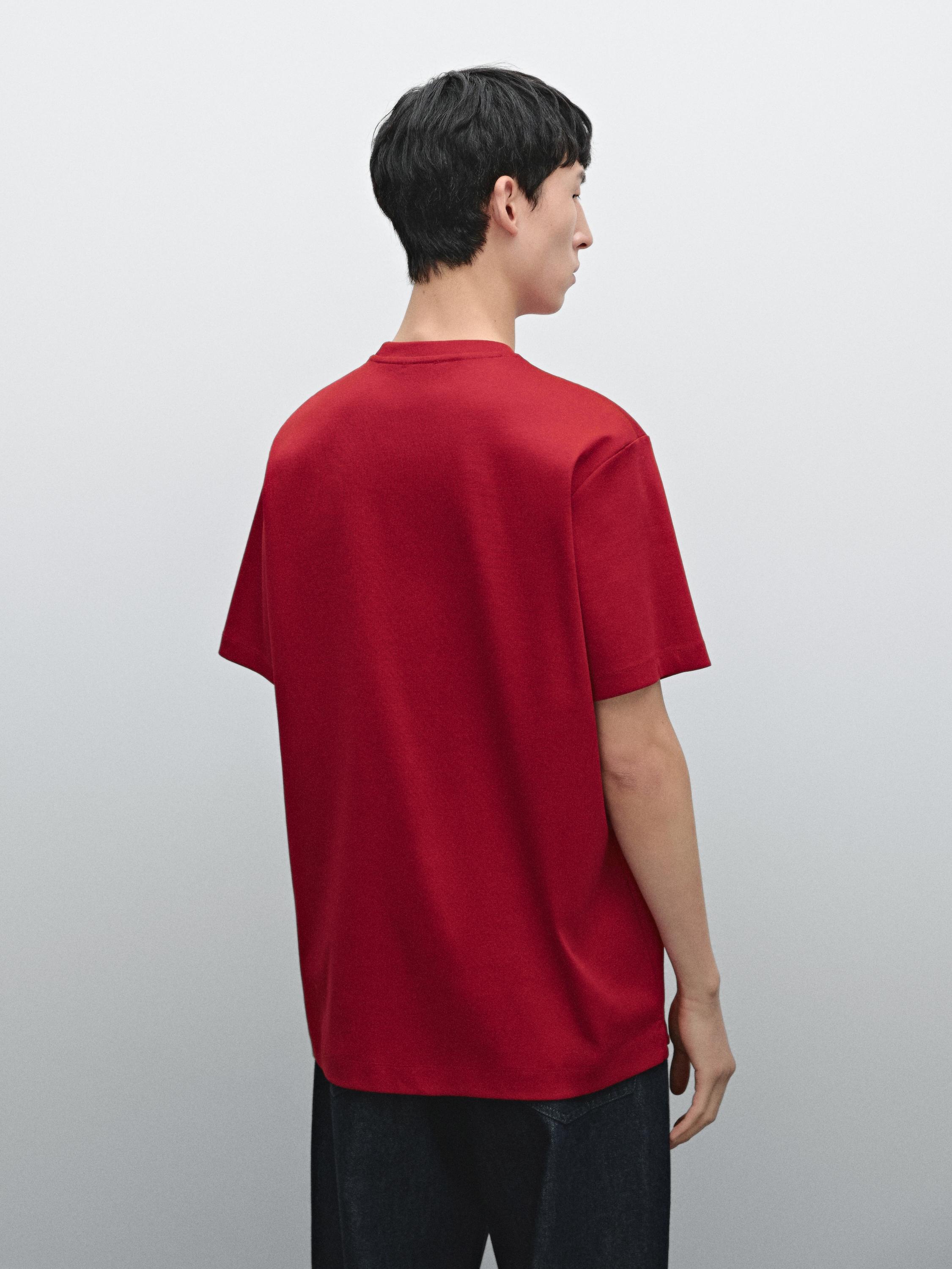 ★Massimo Dutti★ 100% mercerized cotton t-shirt with ribbed 01423287422-o6.jpg?ts=