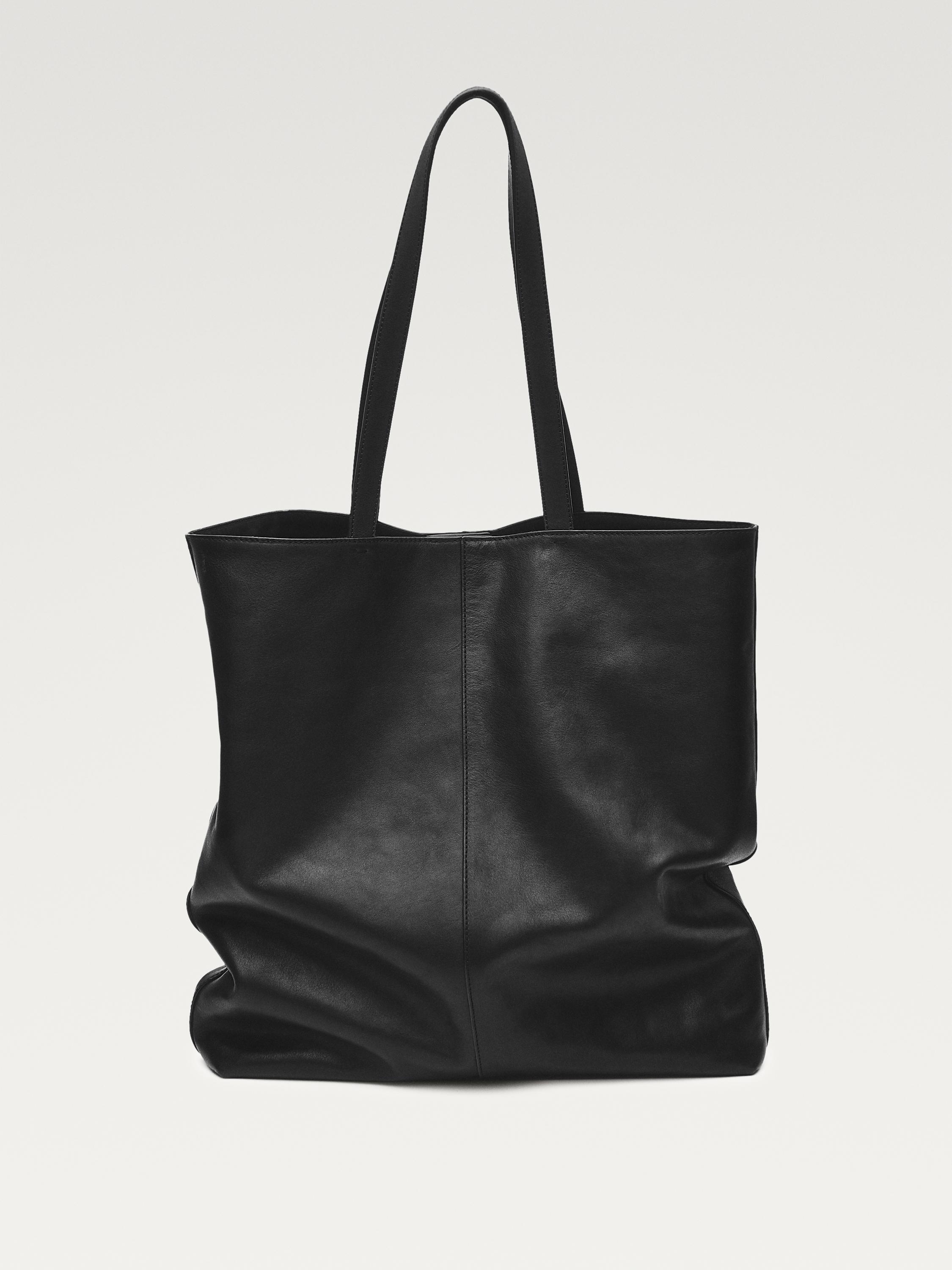 Geantă shopper din piele nappa