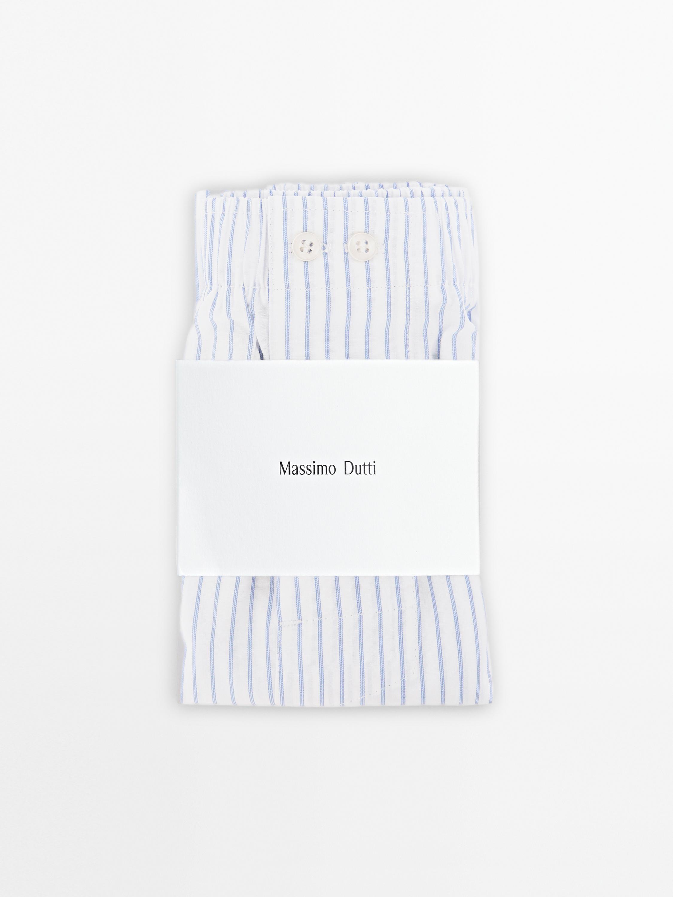 100% cotton striped boxers