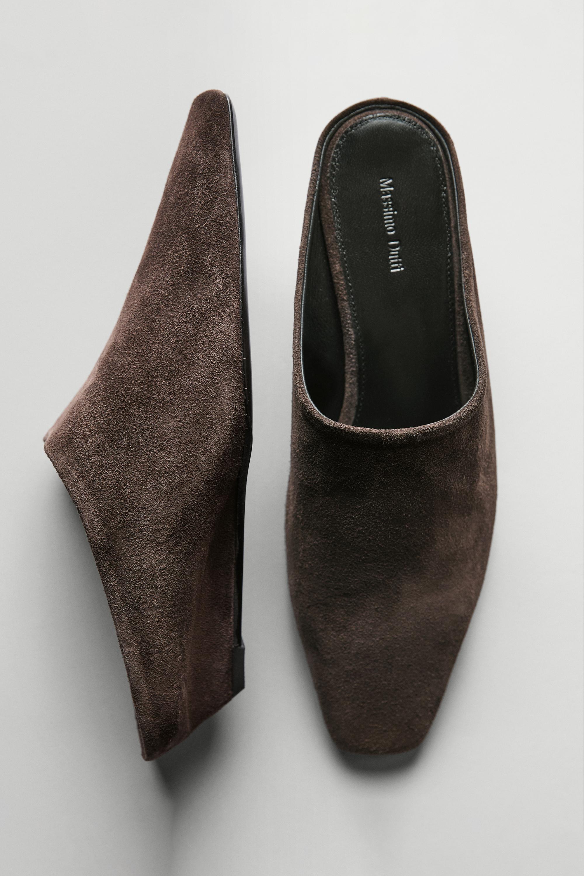 Scarpa mule con tacco a zeppa
