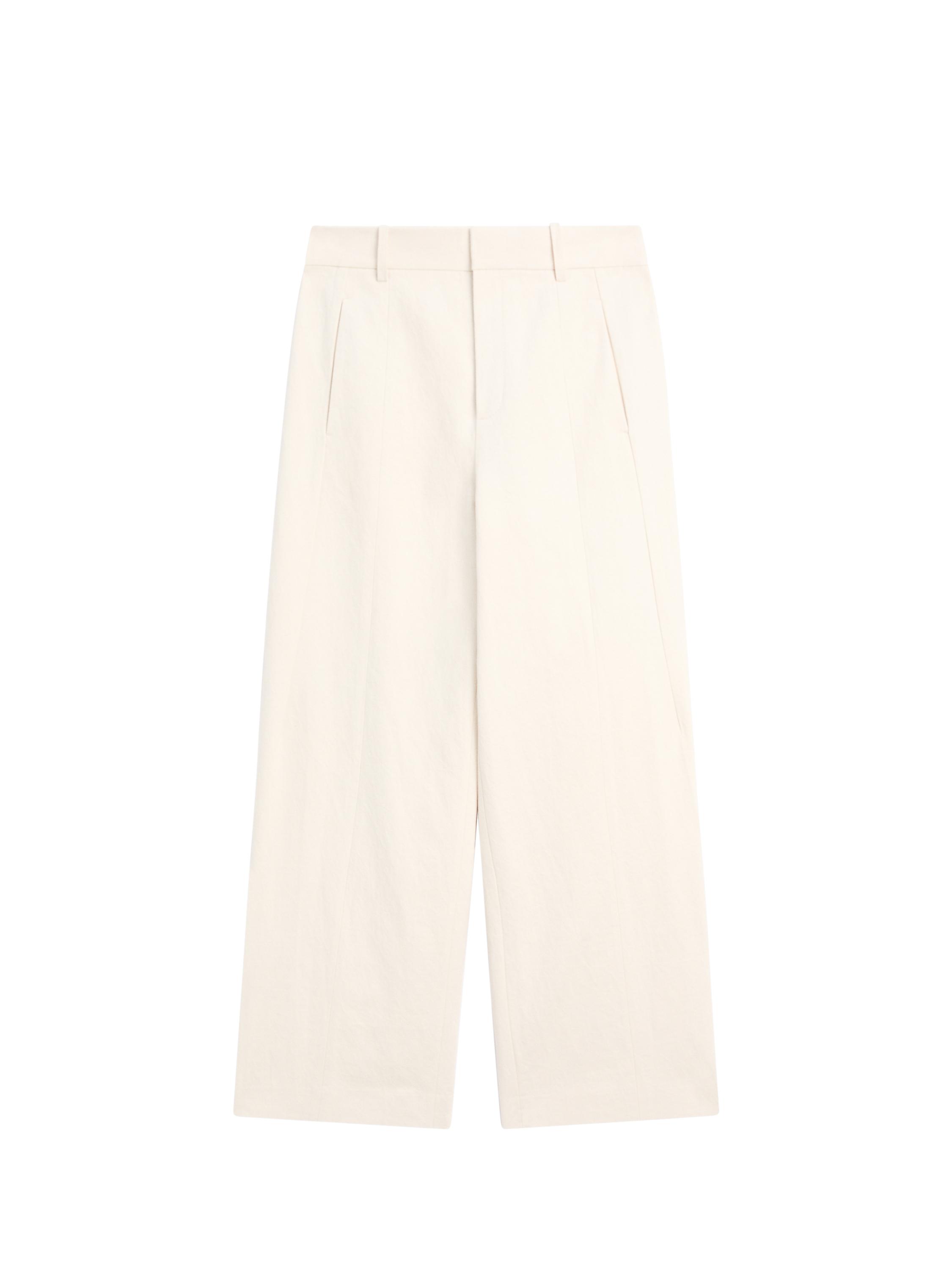 Keten pamuklu barrel fit pantolon