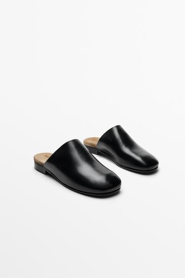 Soft leather mule — BLACK 2