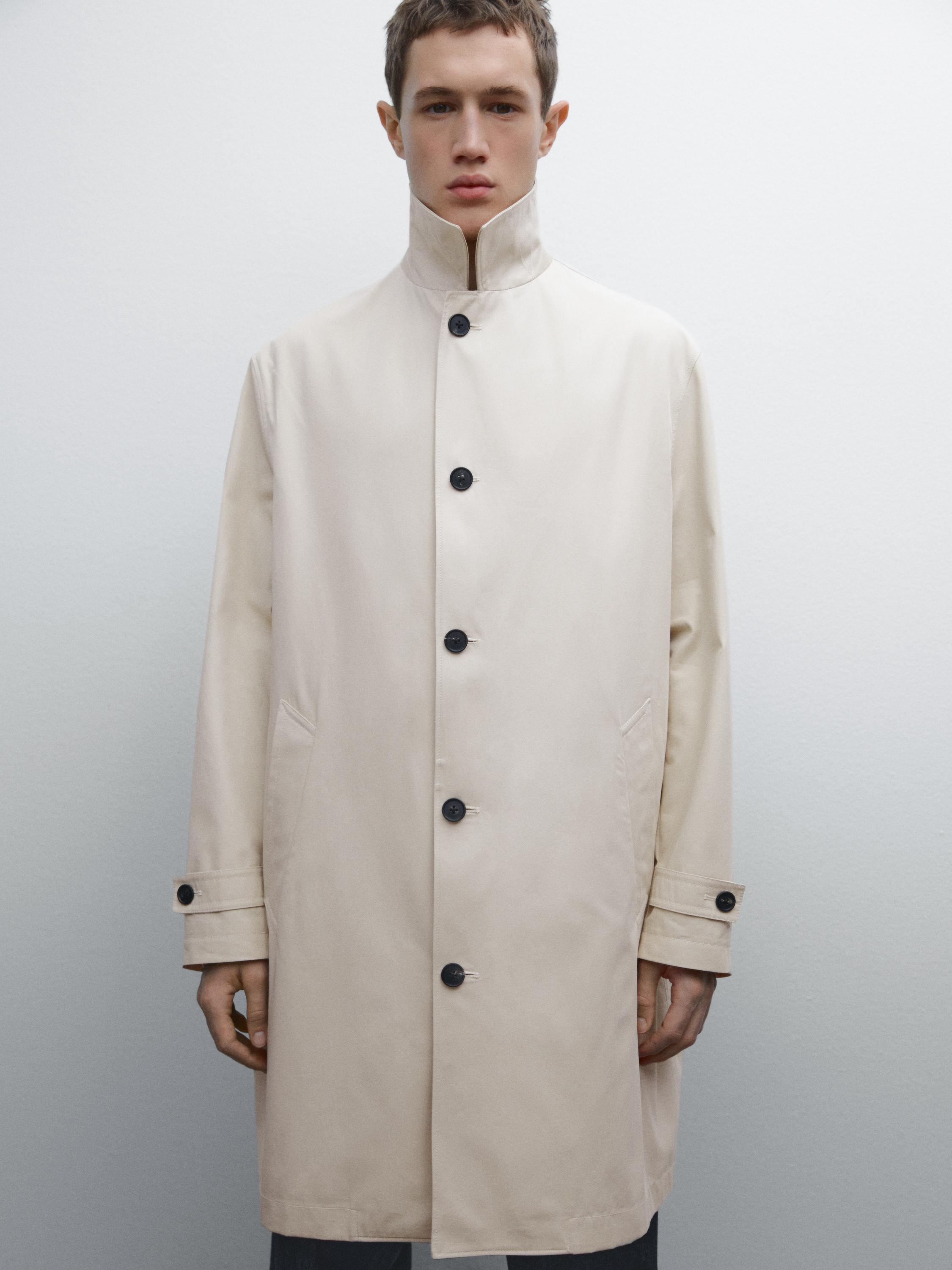 100% cotton trench coat