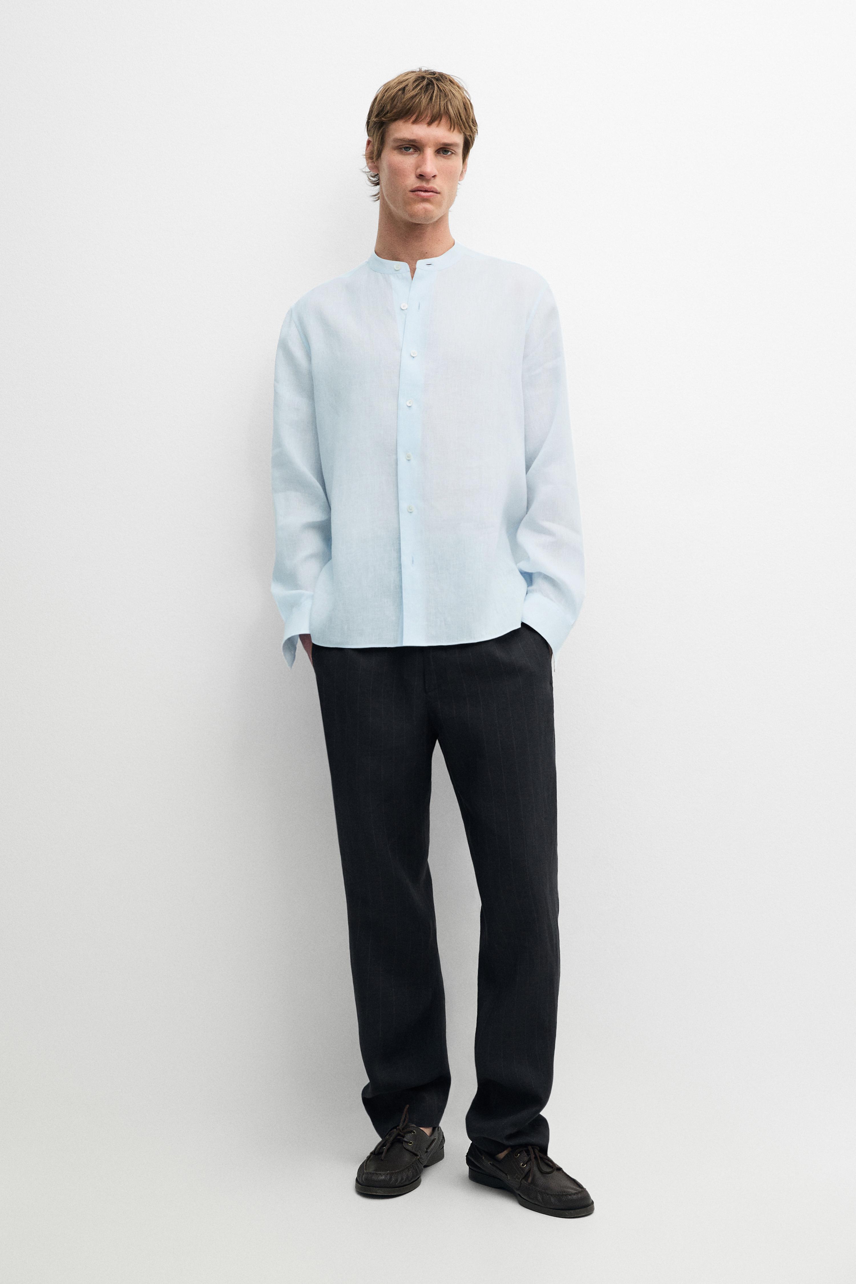 100% linen regular fit shirt