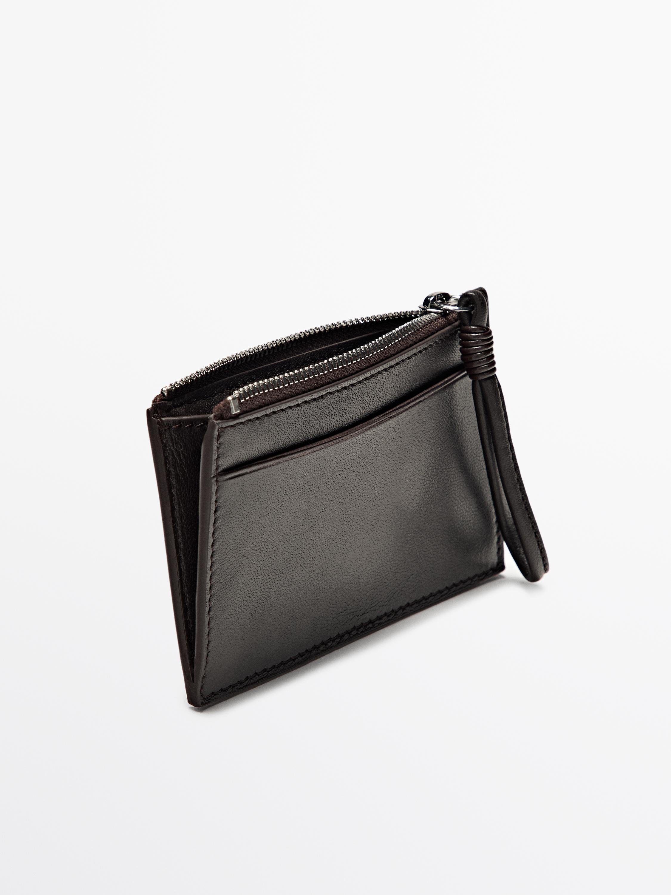 Small nappa leather wallet