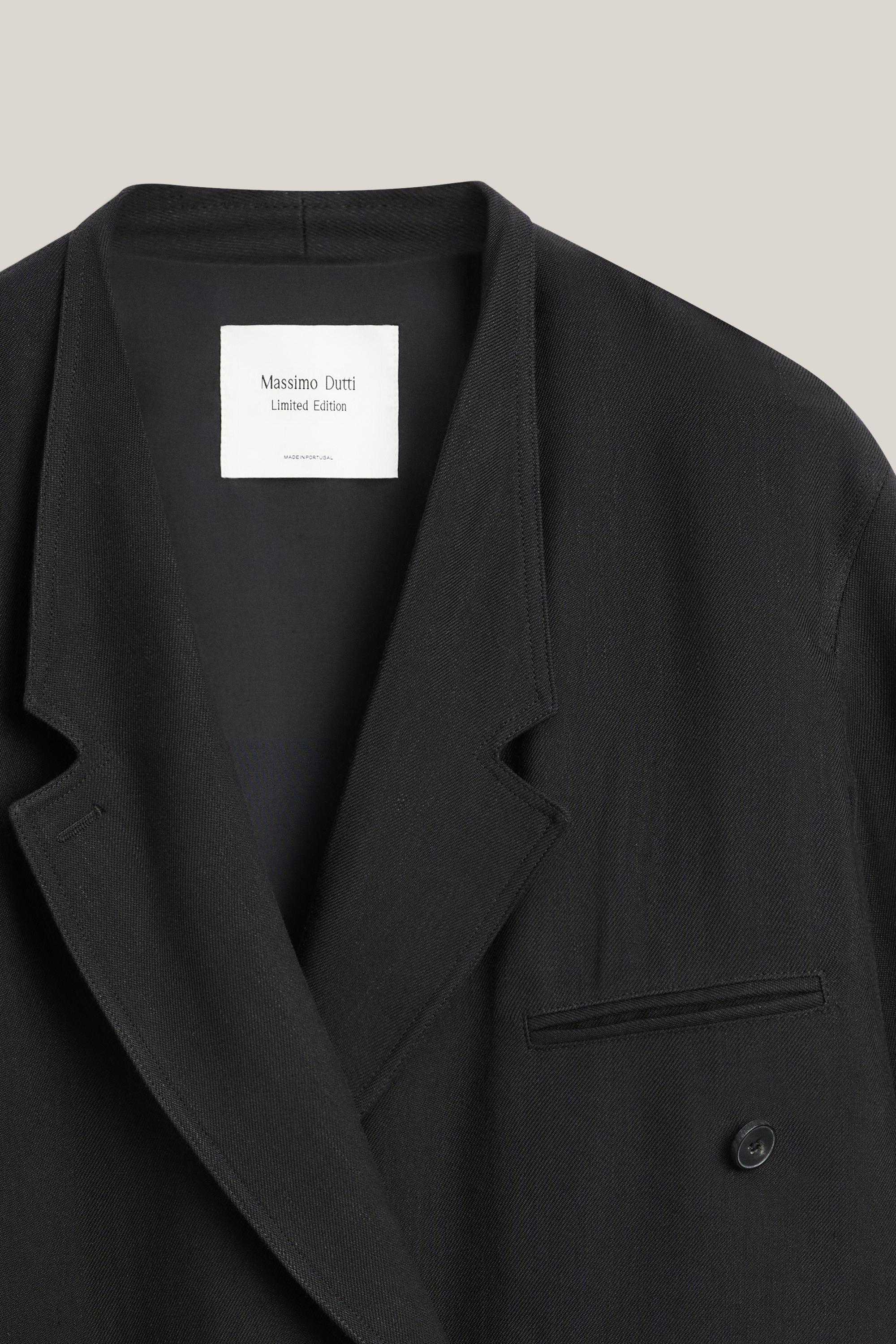 Long double-breasted trench coat - LIMITED EDITION — BLACK
