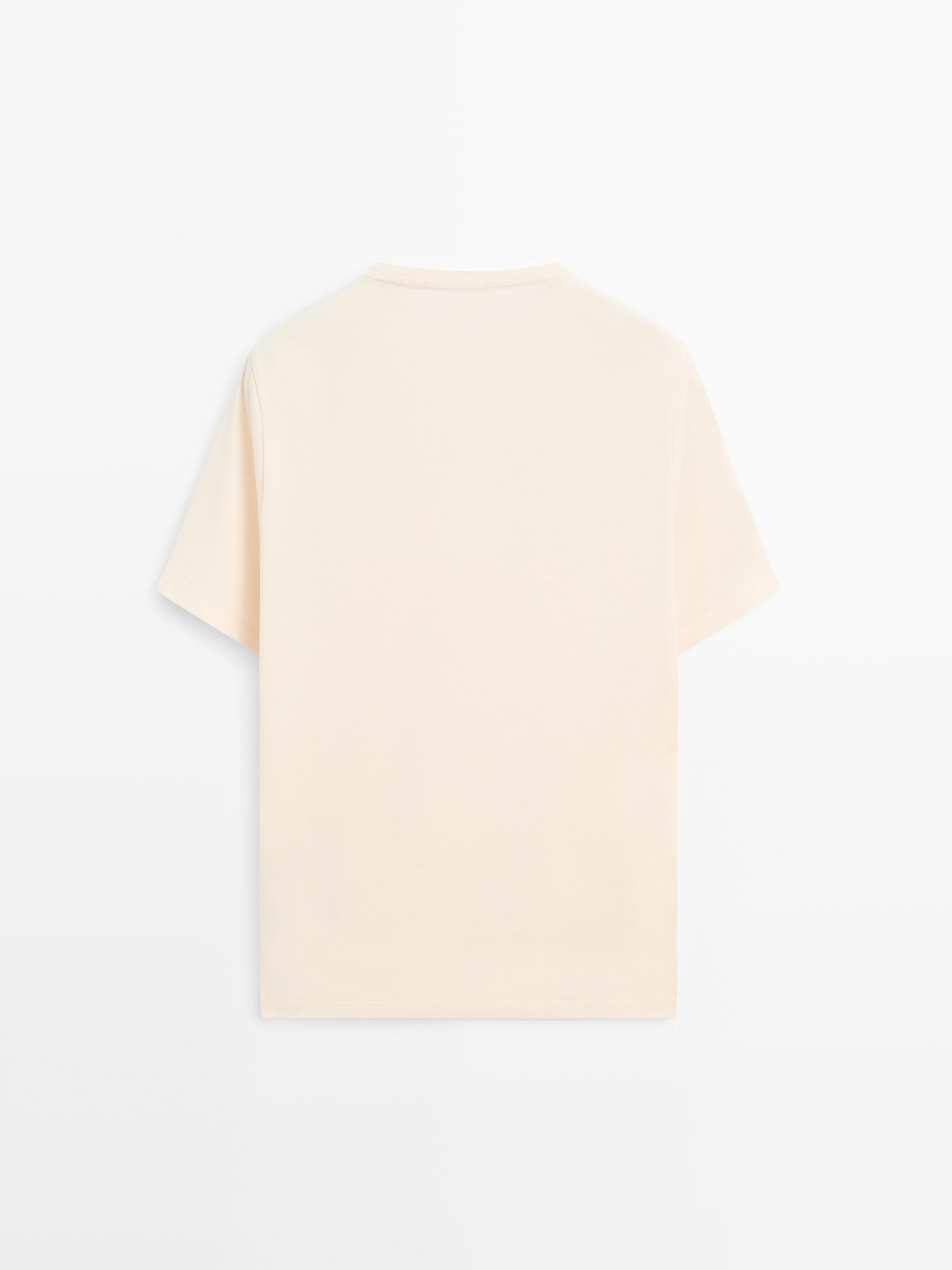 Regular fit T-shirt with crew neck