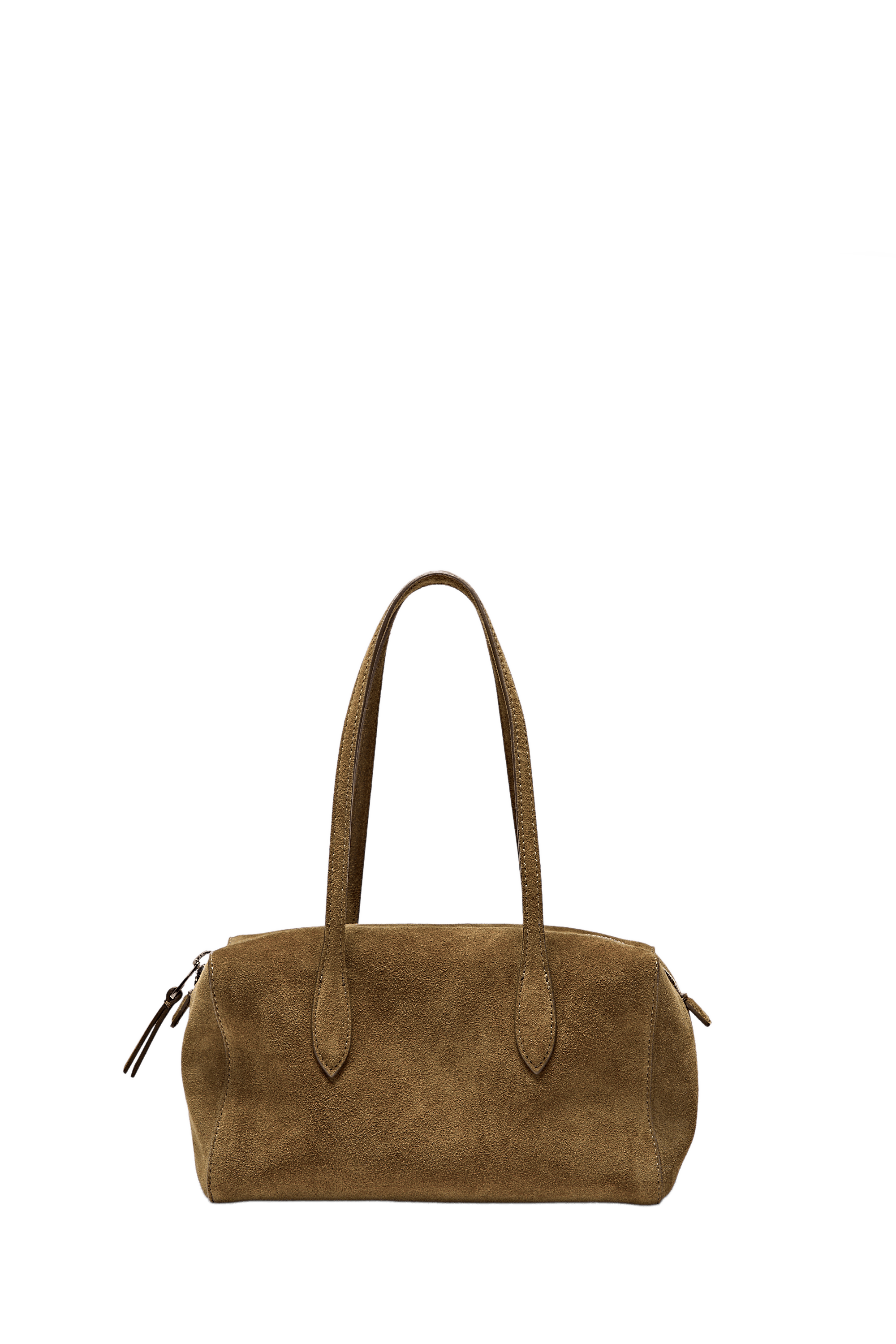 Massimo Dutti Süet deri mini satchel çanta görsel 7