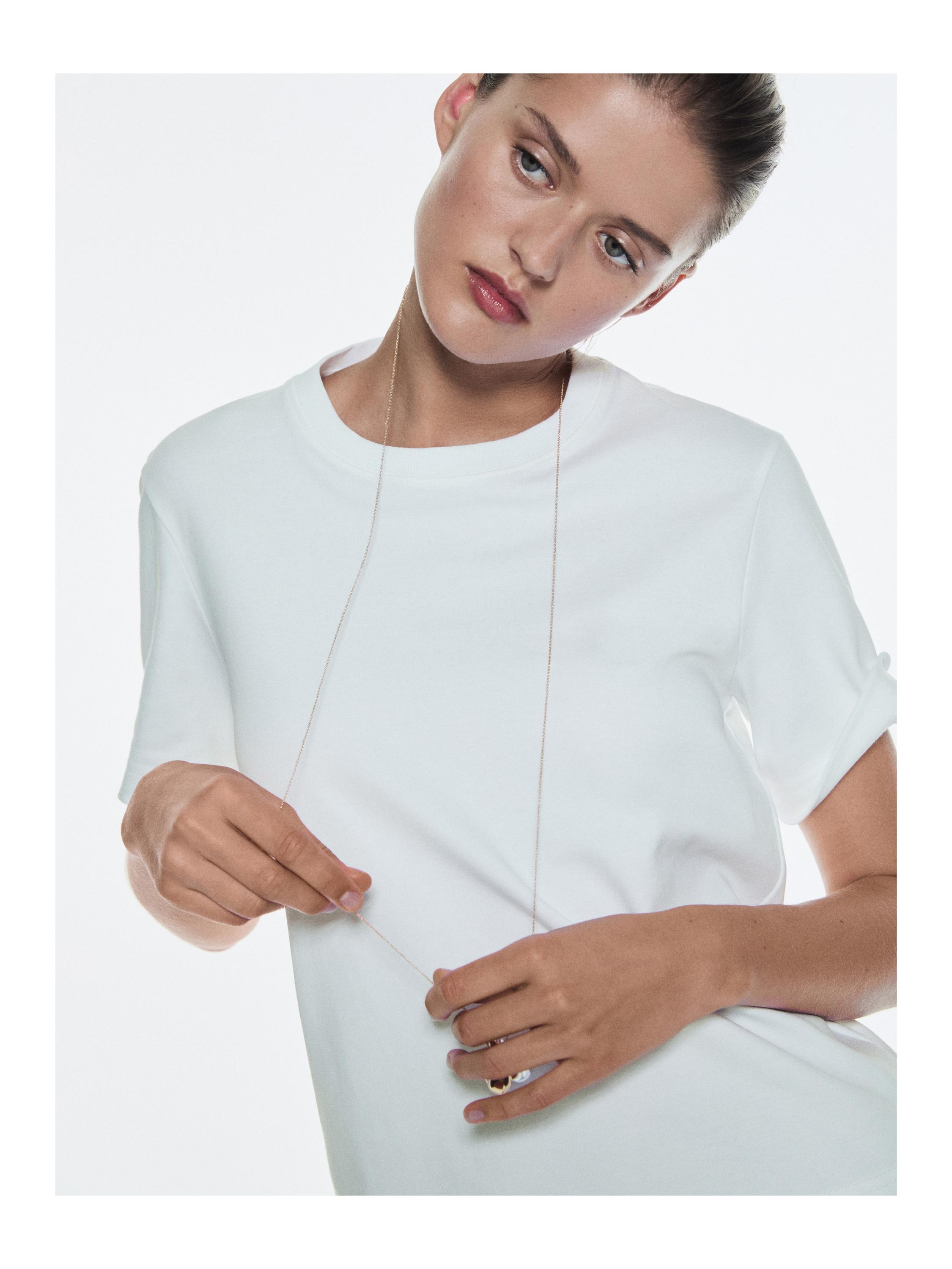 Short sleeve interlock T-shirt — Off white