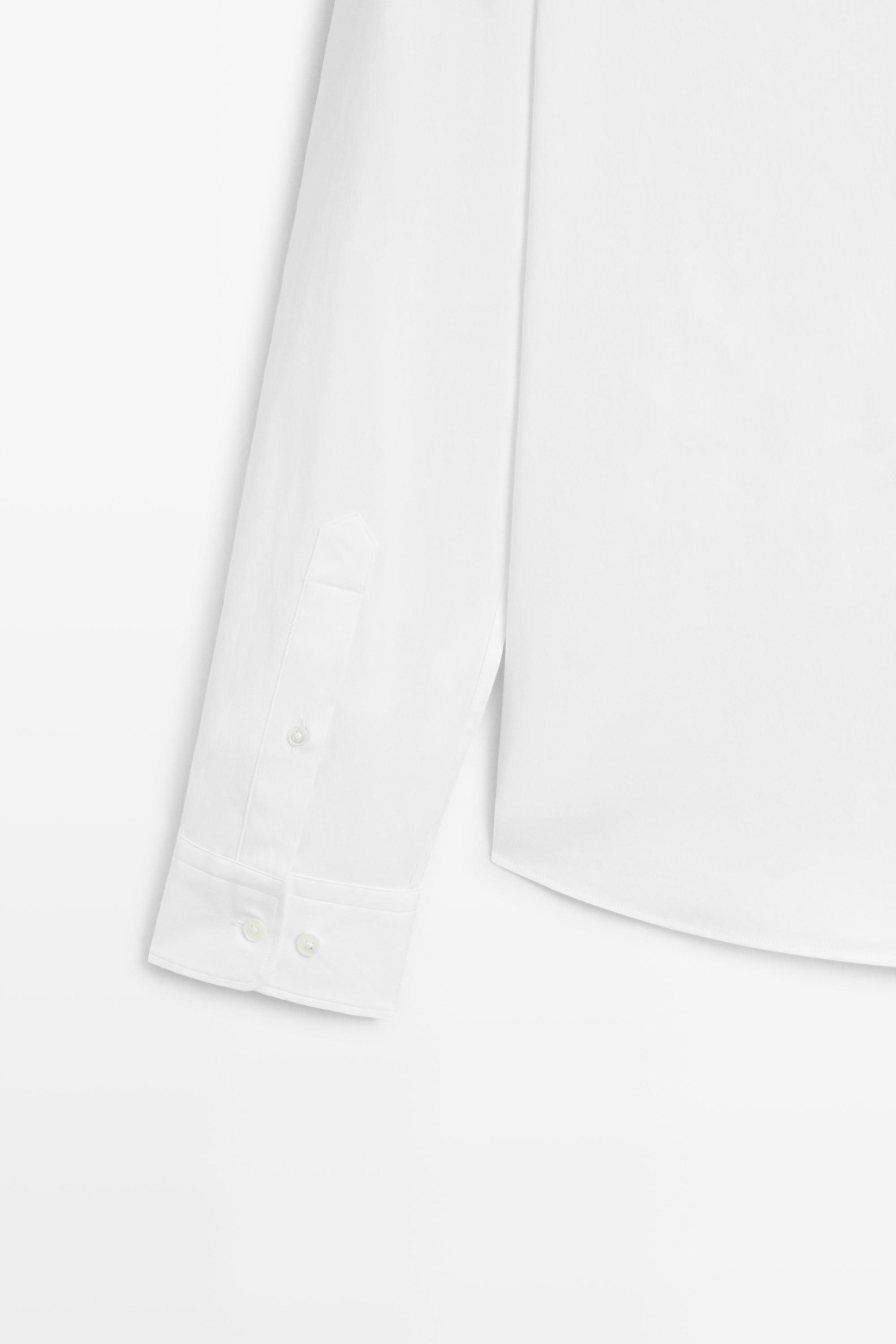 Slim fit stretch shirt — WHITE