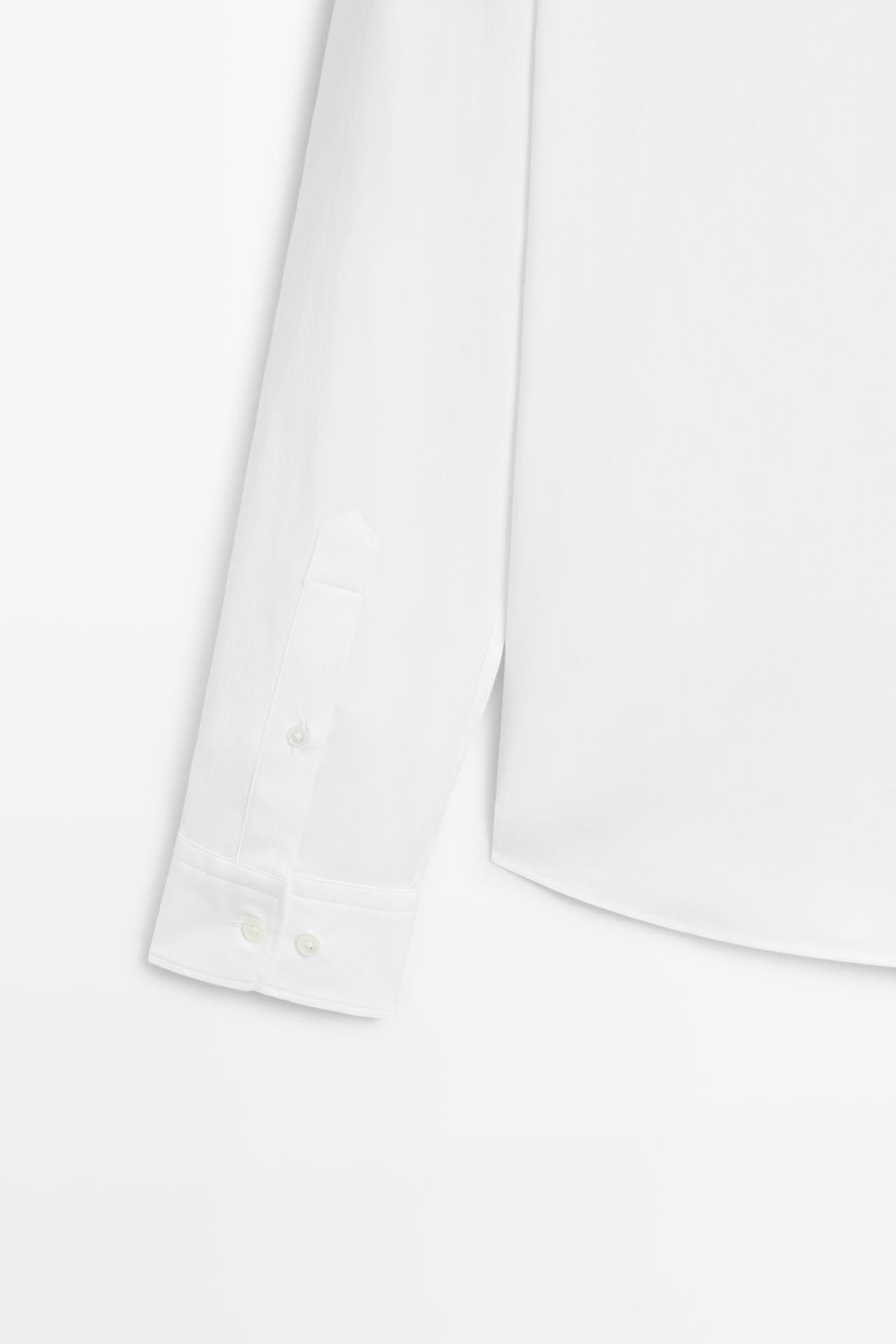 Stretch slim fit shirt — WHITE