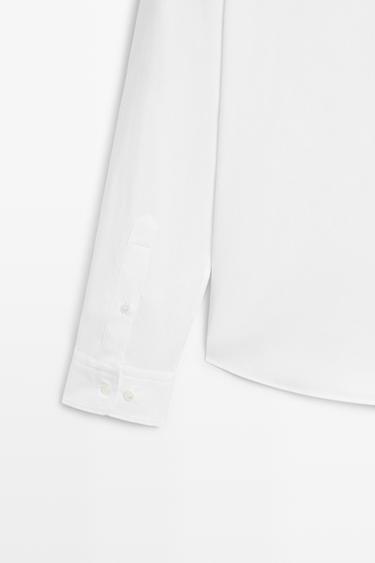 Stretch slim fit shirt — WHITE 7