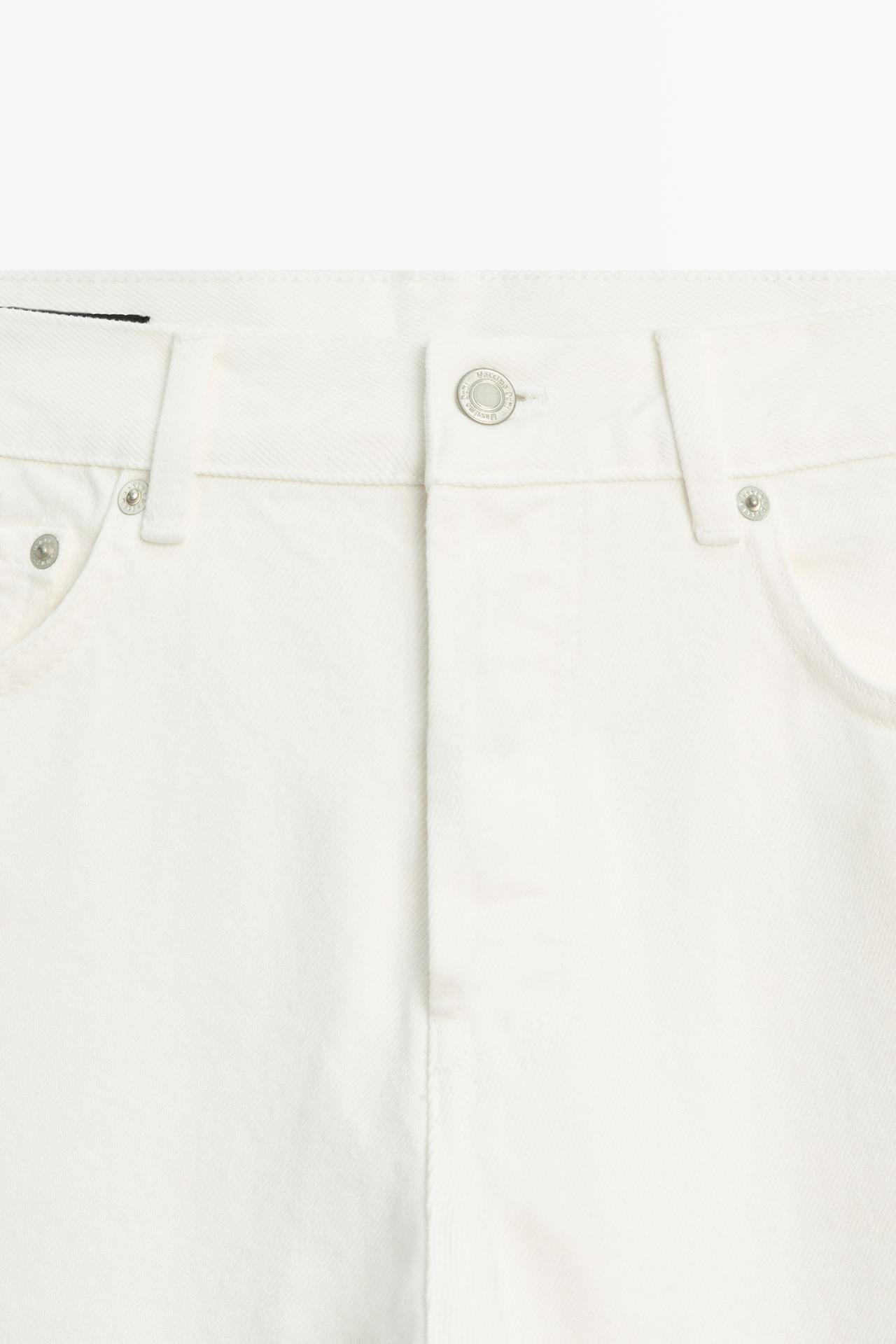 Mid-waist straight-leg jeans — Off white