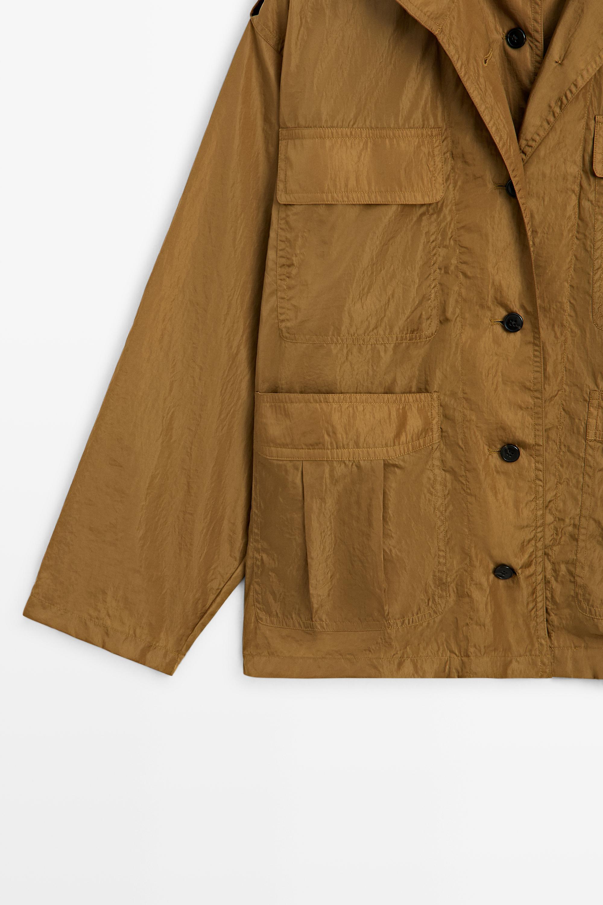Technical overshirt with pocket details — TOFFEE