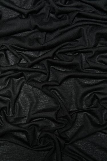 Fine 100% Cashmere Scarf - LIMITED EDITION — BLACK 7
