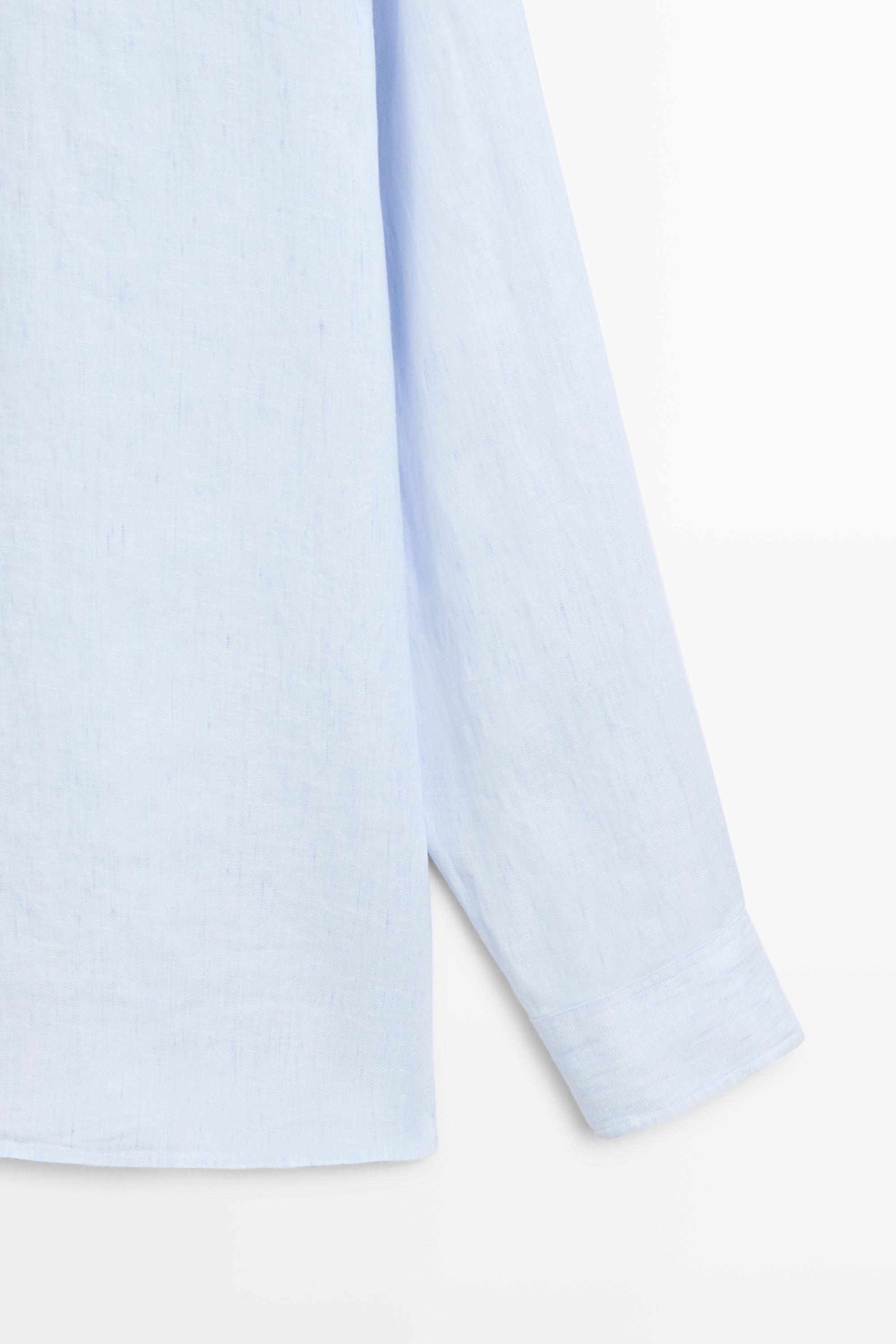 100% linen shirt — Sky blue