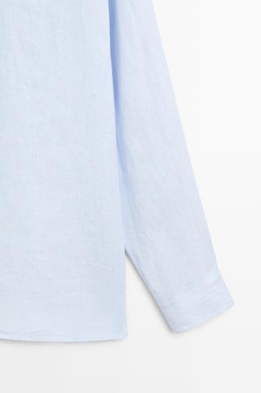 100% linen shirt — Sky blue 7