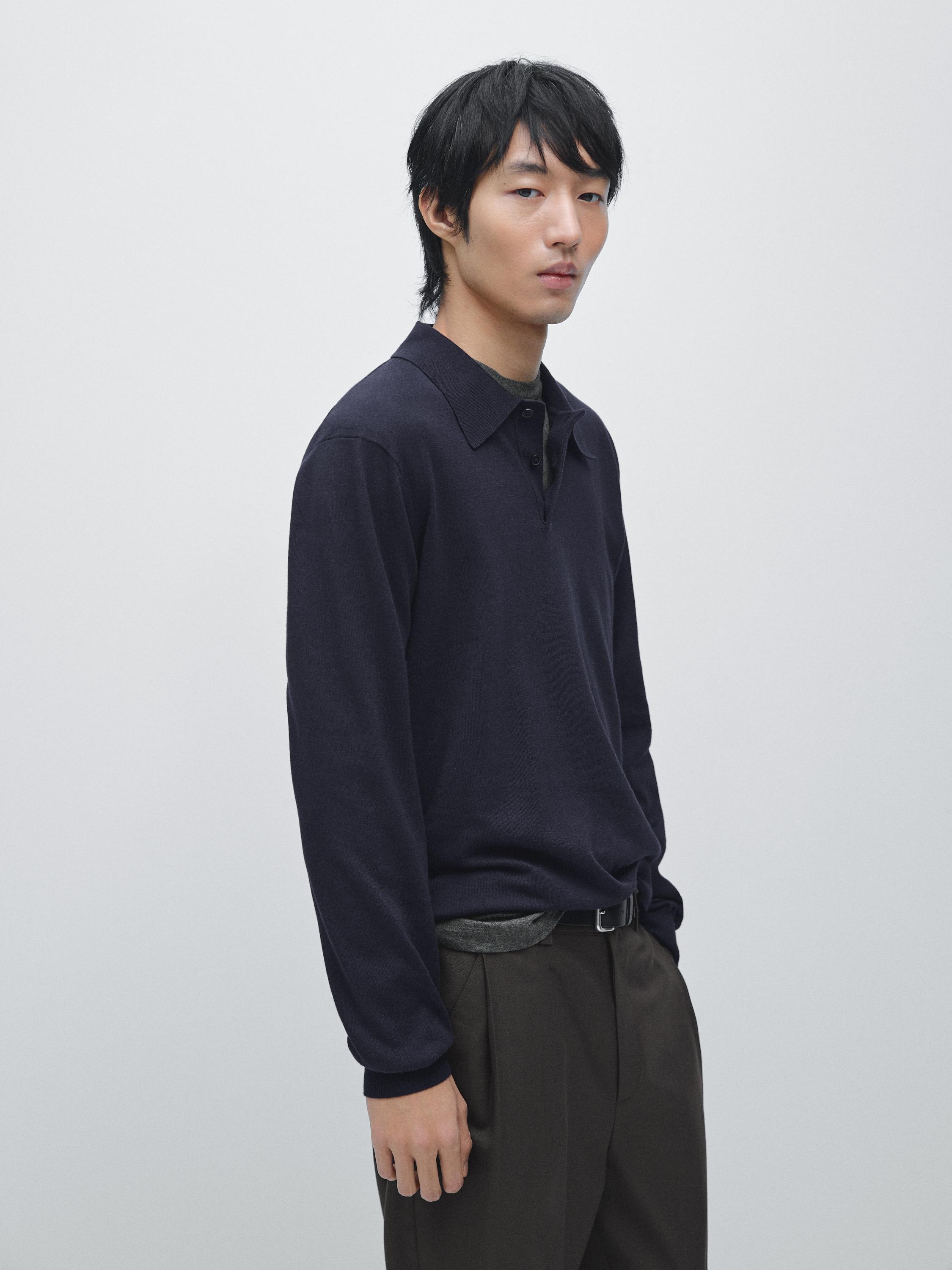 棉質混紡針織 Polo 衫