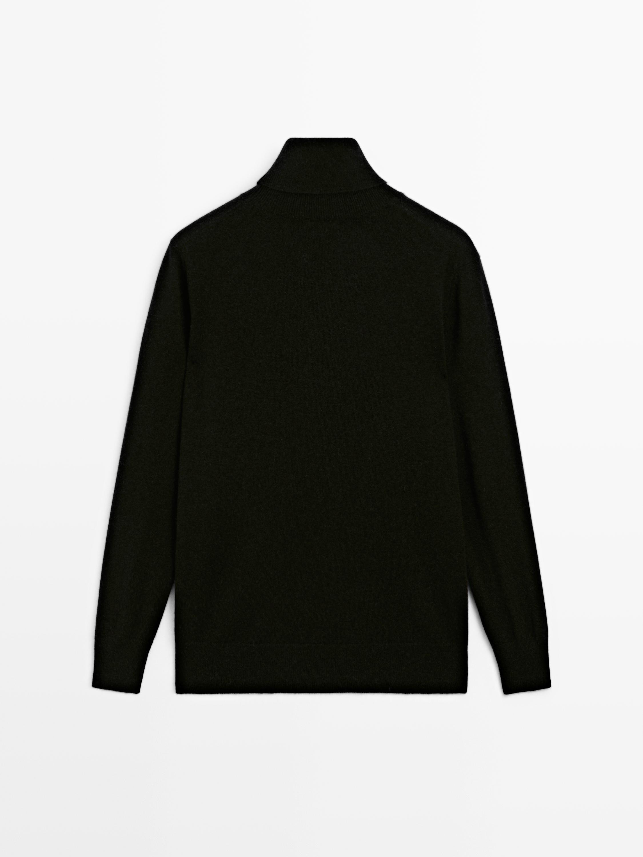 Pull à col roulé en maille 100 % cachemire
