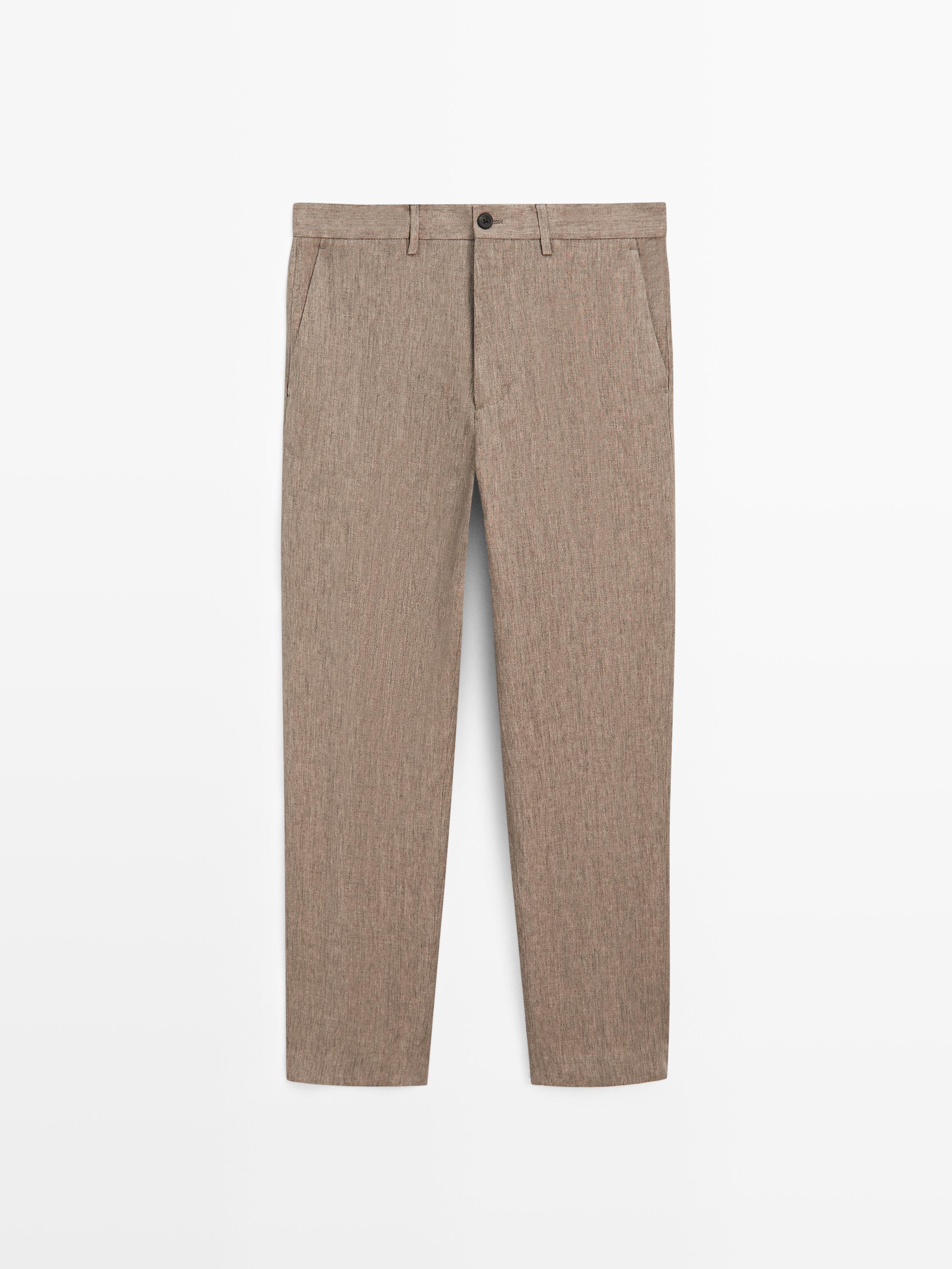Linen suit trousers