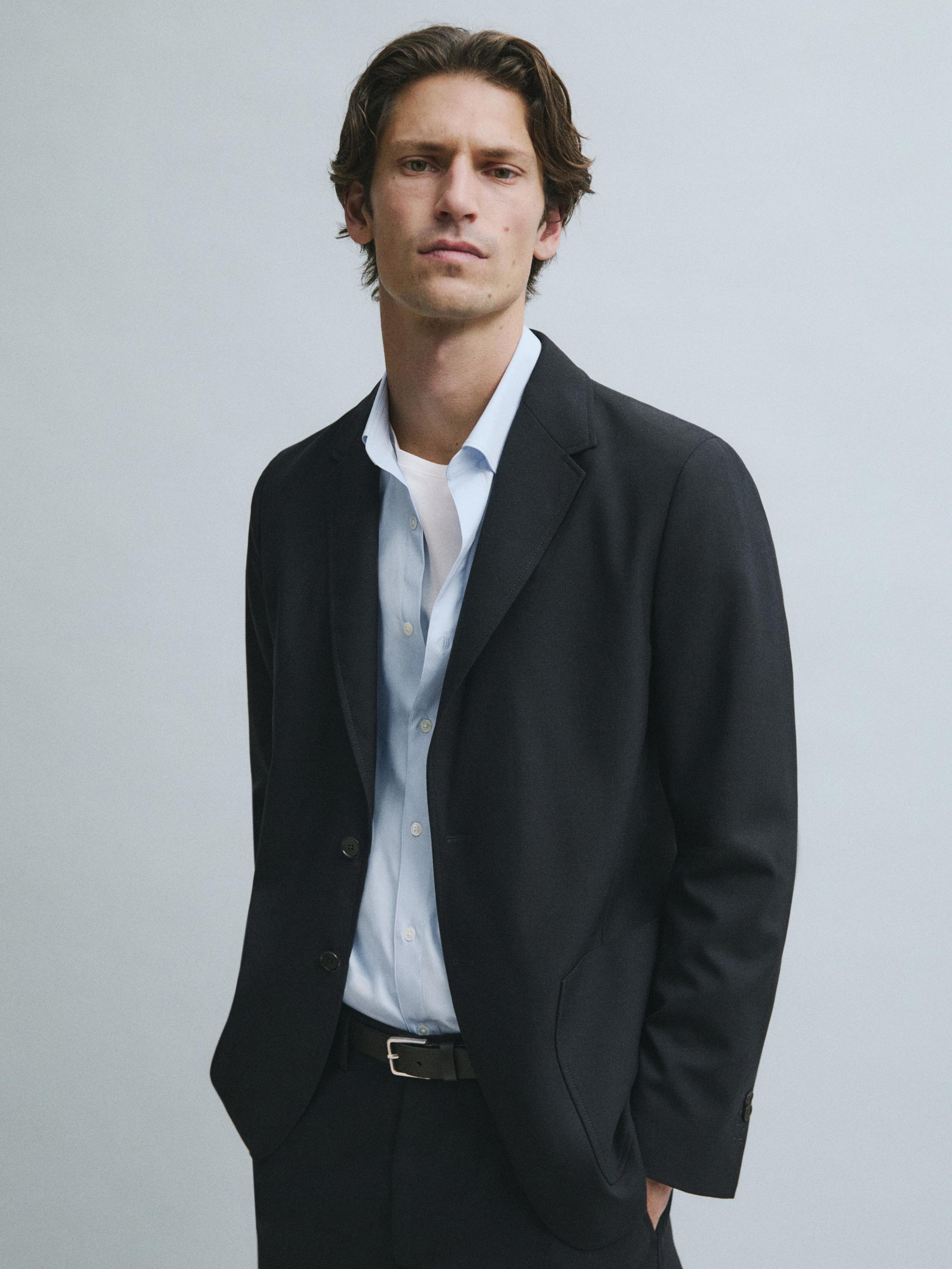 Blazer en laine froide