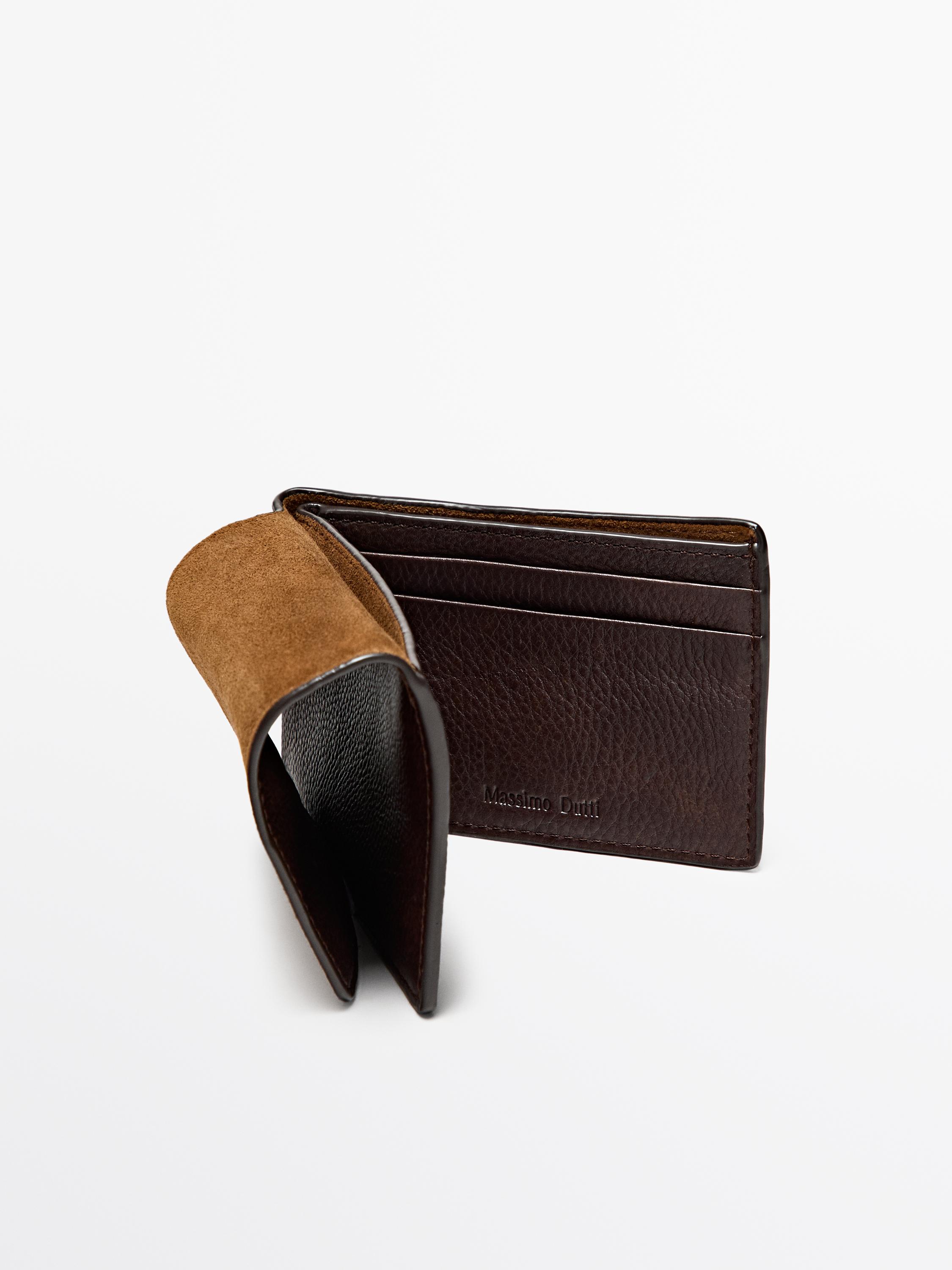 Nappa leather wallet — BROWN (alternate view)