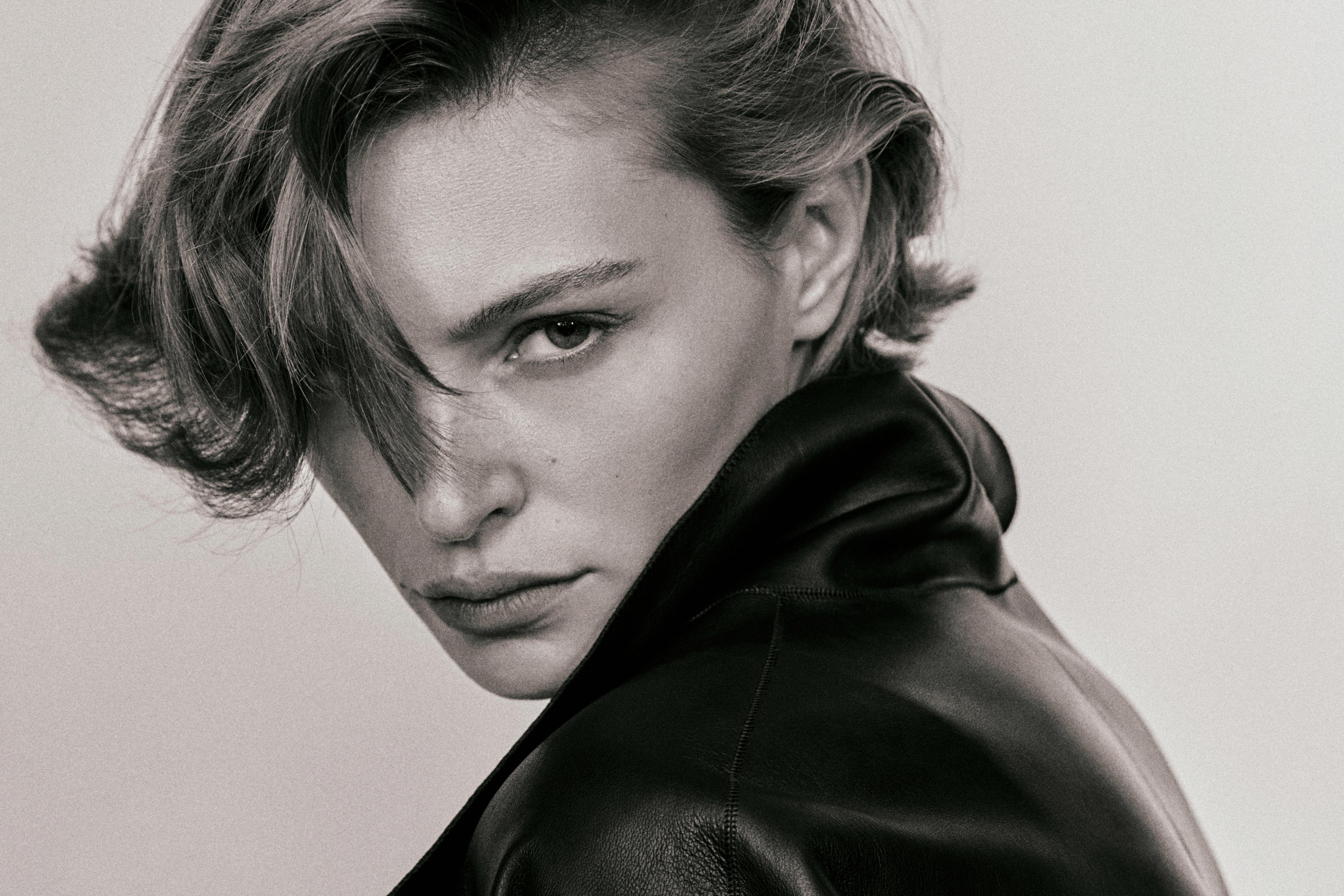 Long nappa leather jacket with tie - LIMITED EDITION — BLACK