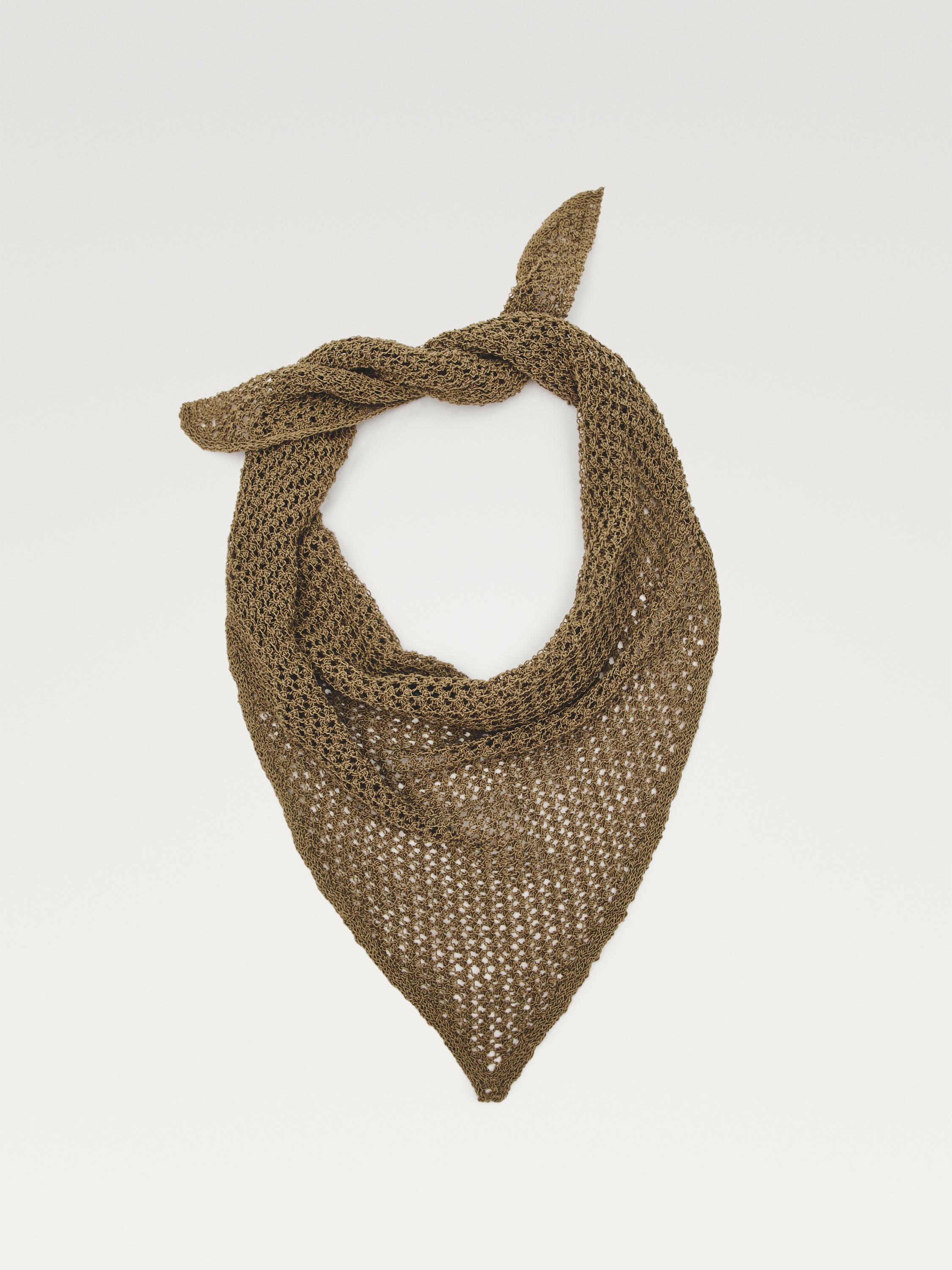 Cotton blend openwork bandana