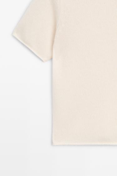 100% Cashmere Mock Turtleneck Sweater — CREAM 7