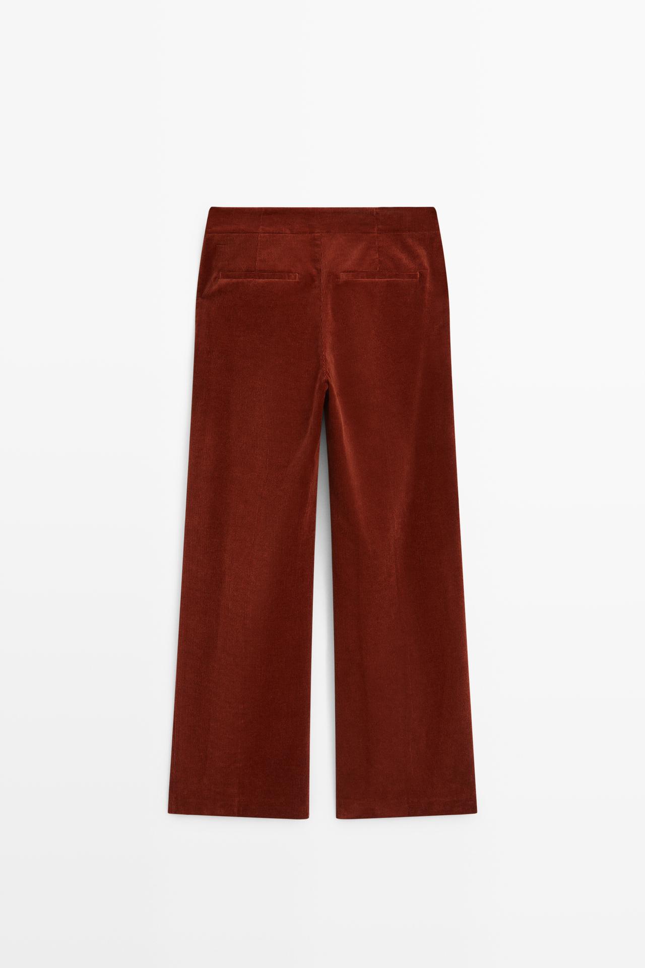 Palazzo corduroy pants — REDDISH