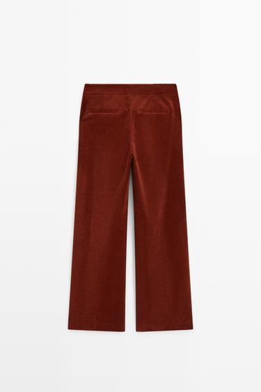 Palazzo corduroy pants — REDDISH 6