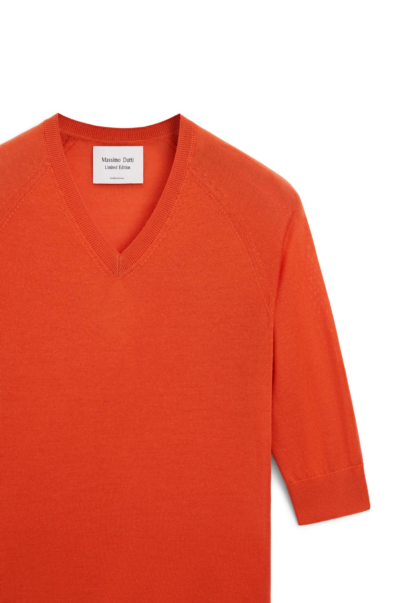 100% wool knit sweater - LIMITED EDITION — PALE GERANIUM
