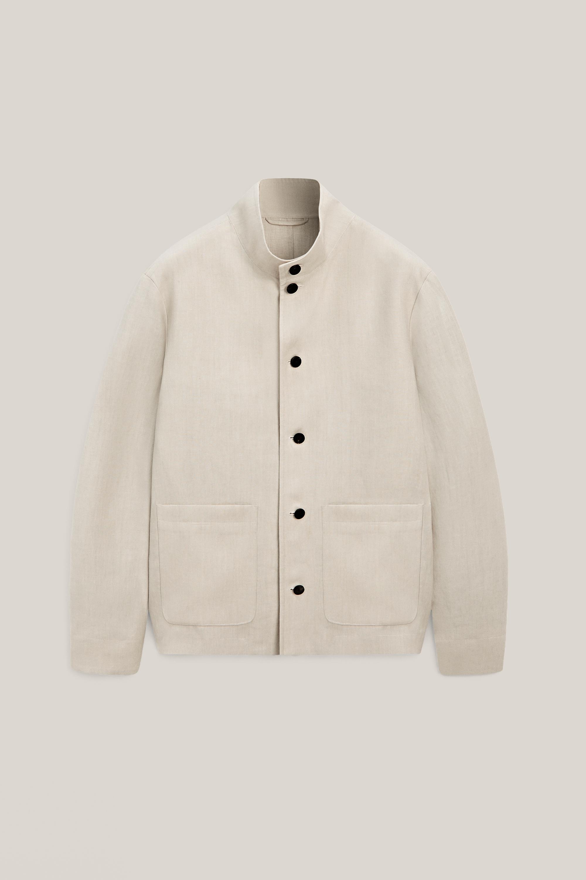 High neck linen jacket - LIMITED EDITION