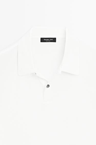 100% cotton short sleeve polo shirt — WHITE 9