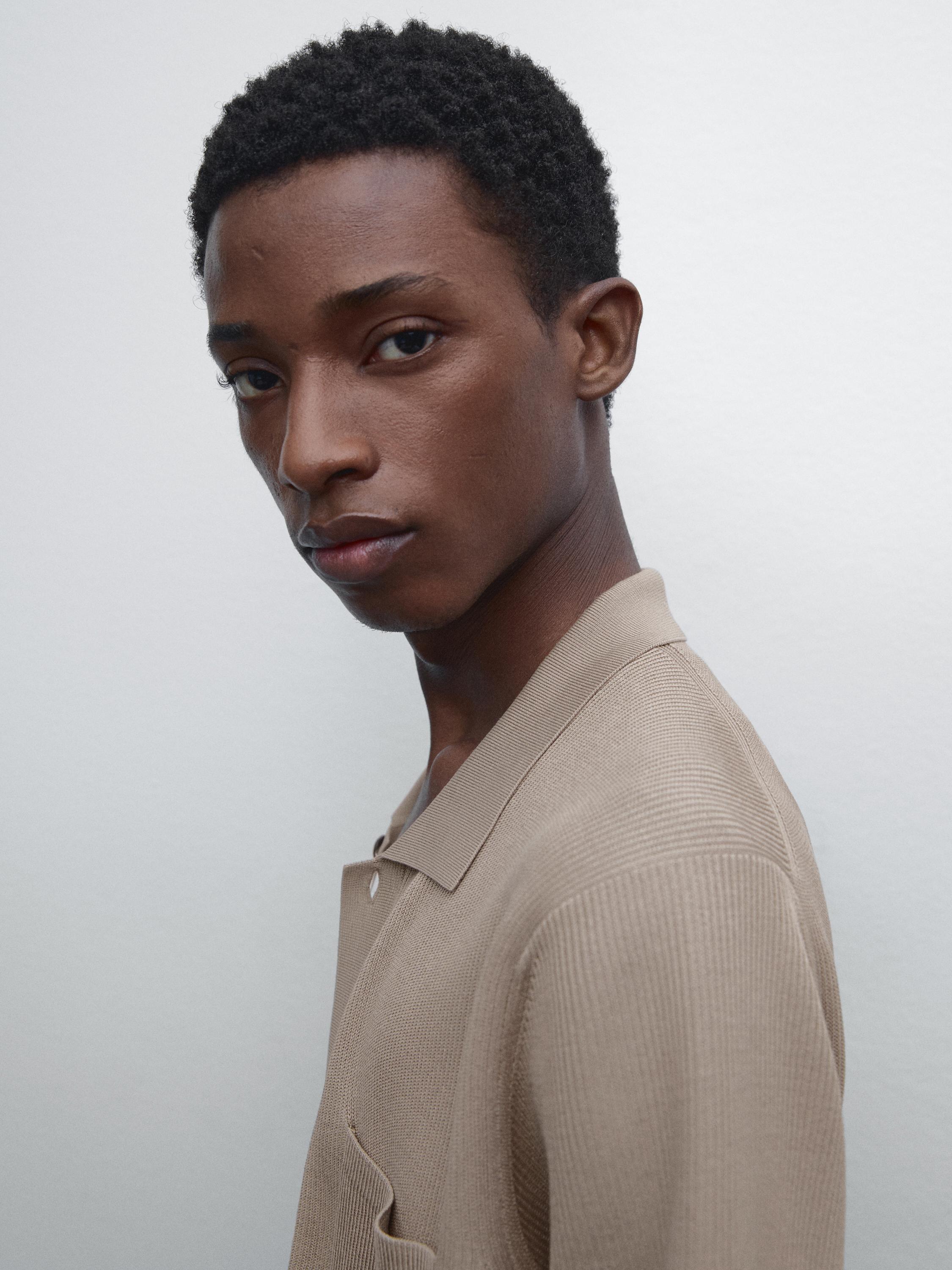 قميص سميك من قطن ممرسر 100%