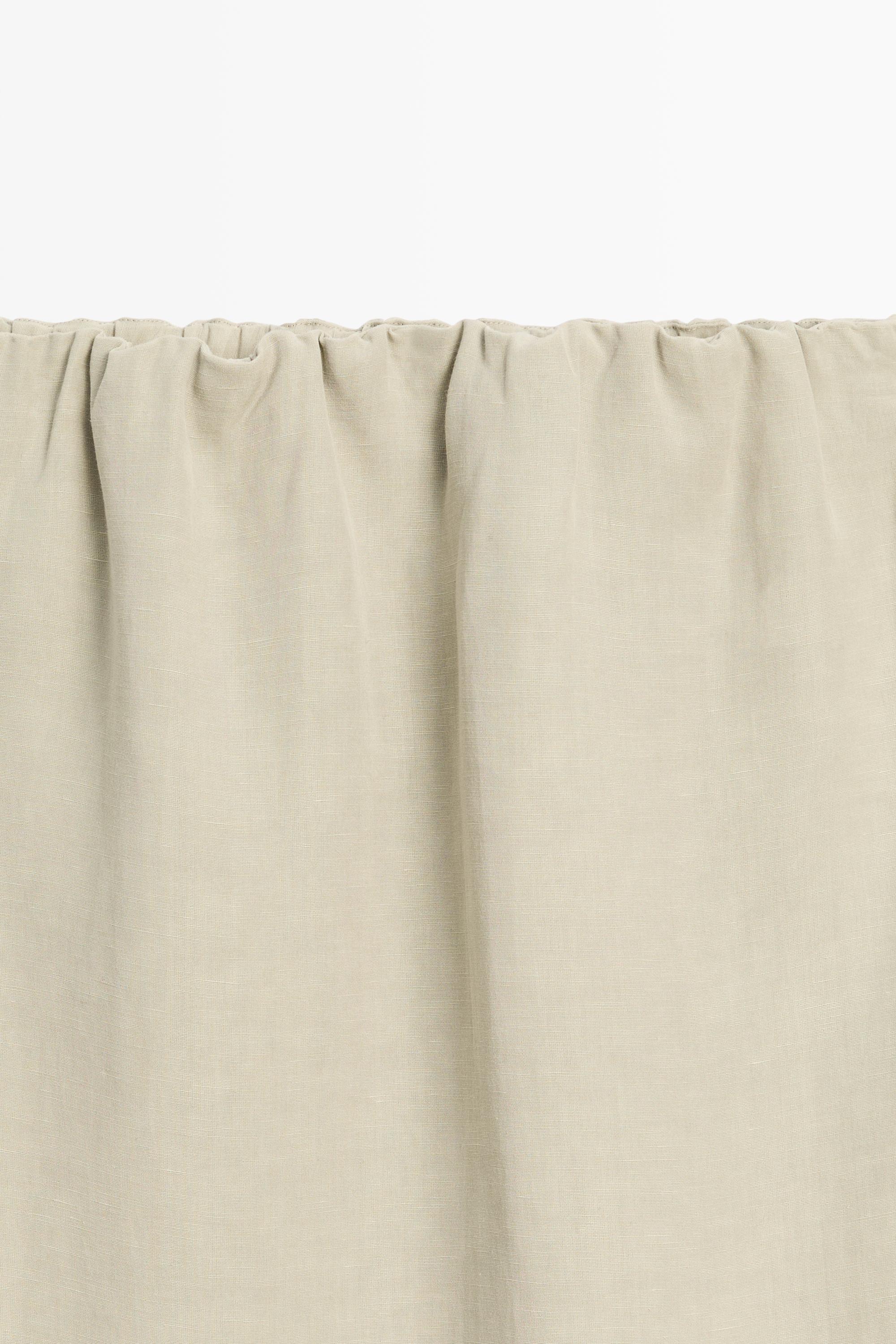 Double-layer midi skirt - STUDIO — PALE KHAKI