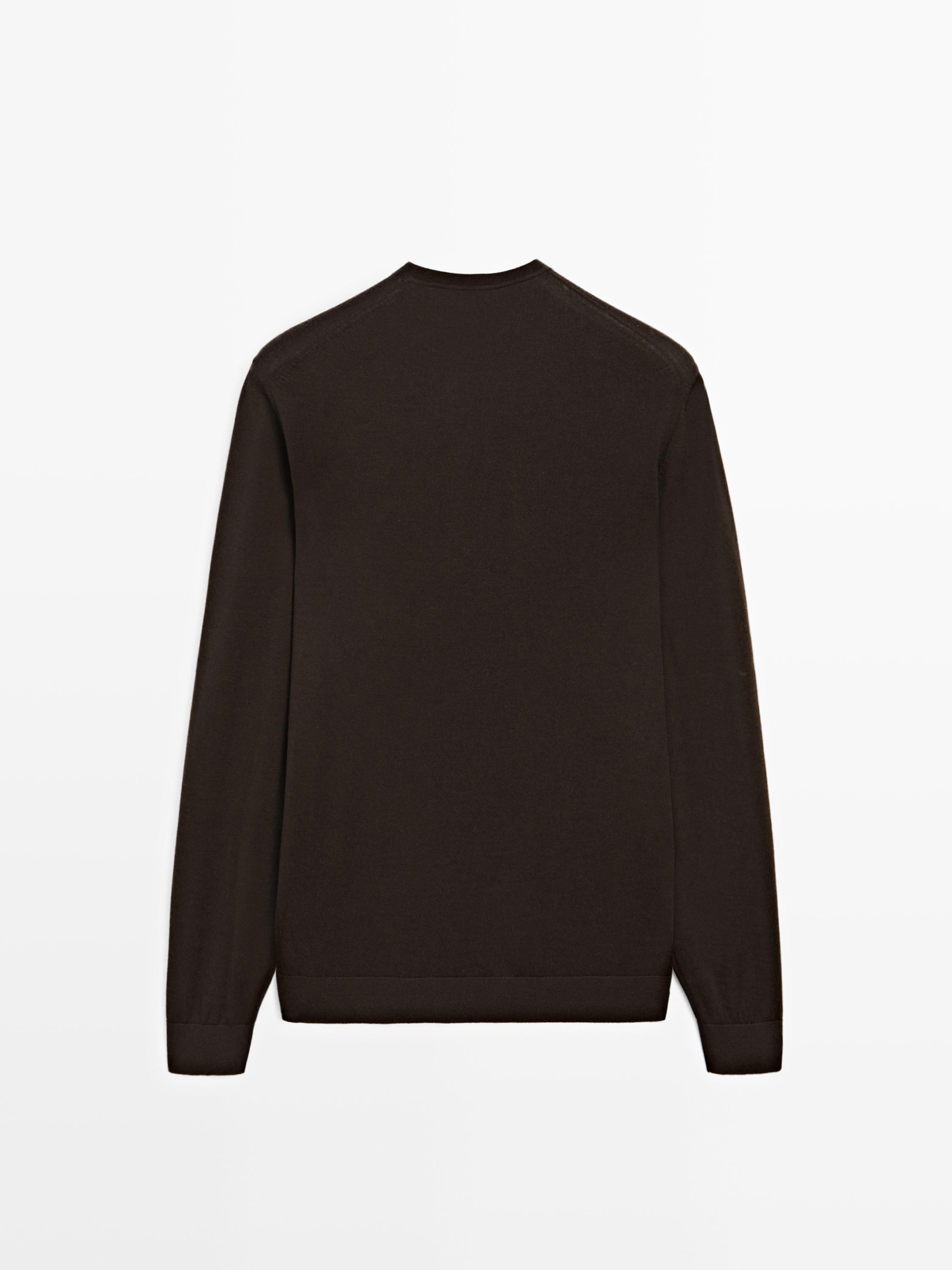 100% merino wool knit sweater