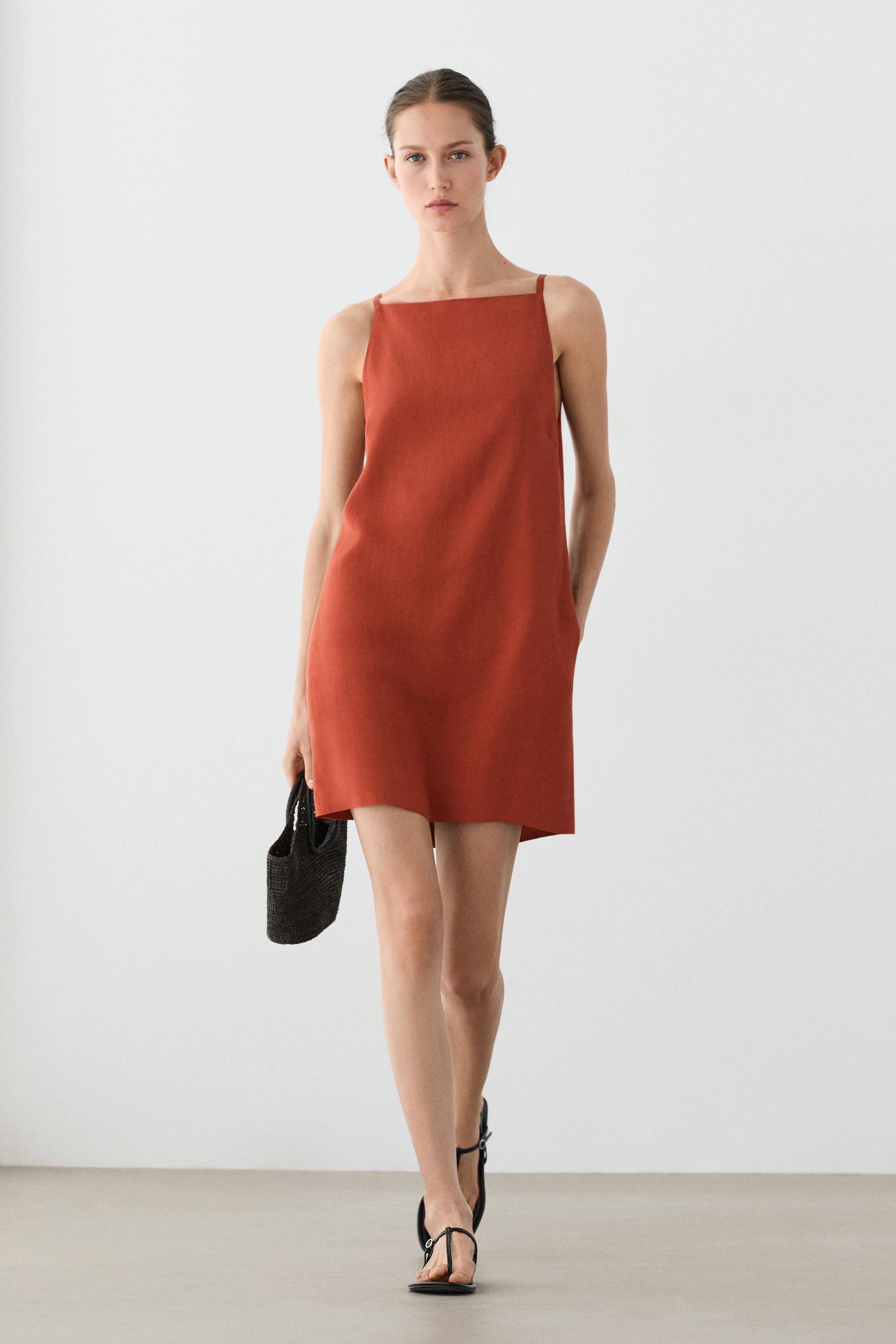 Strappy mini dress — RUSSET