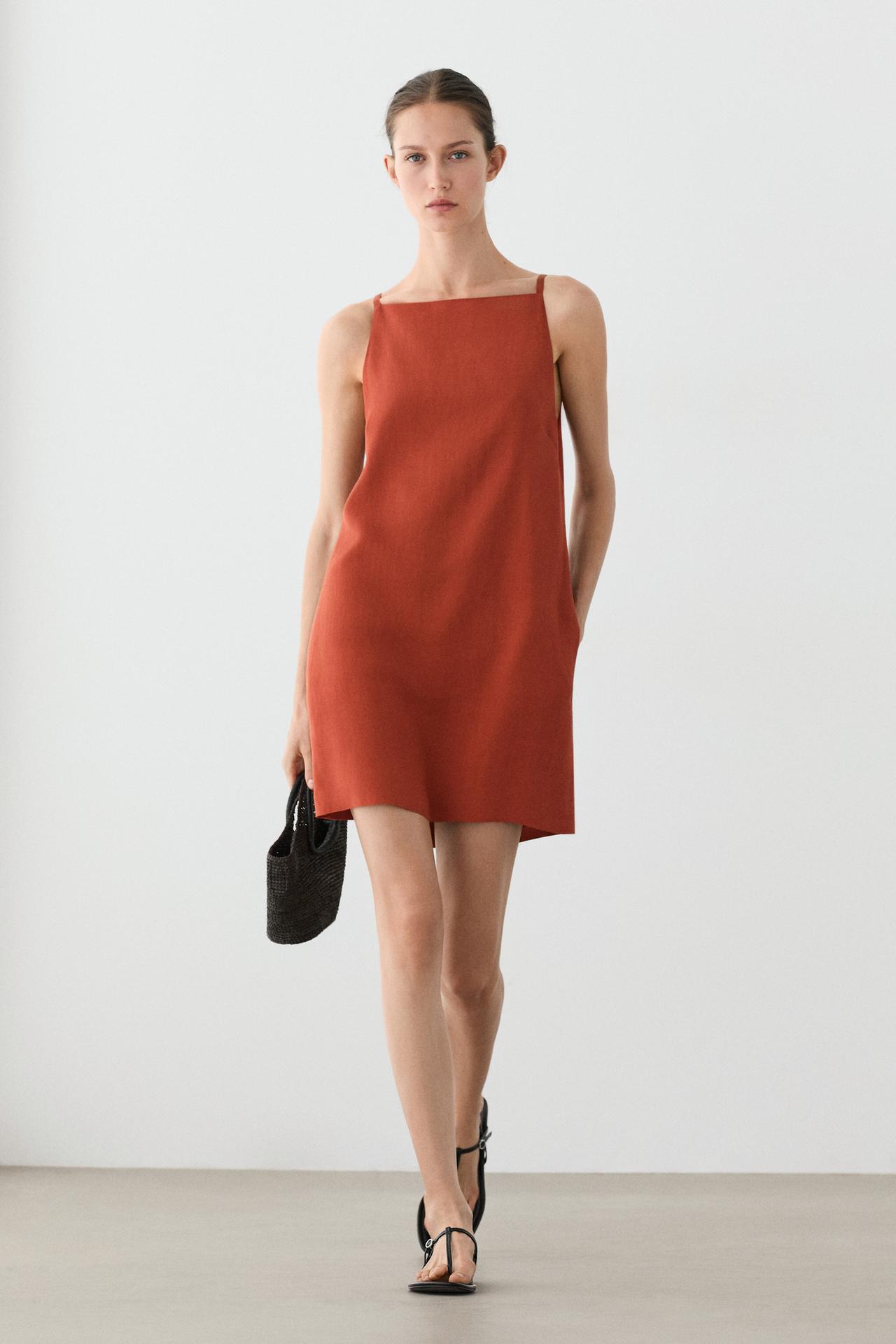 Strappy mini dress — RUSSET