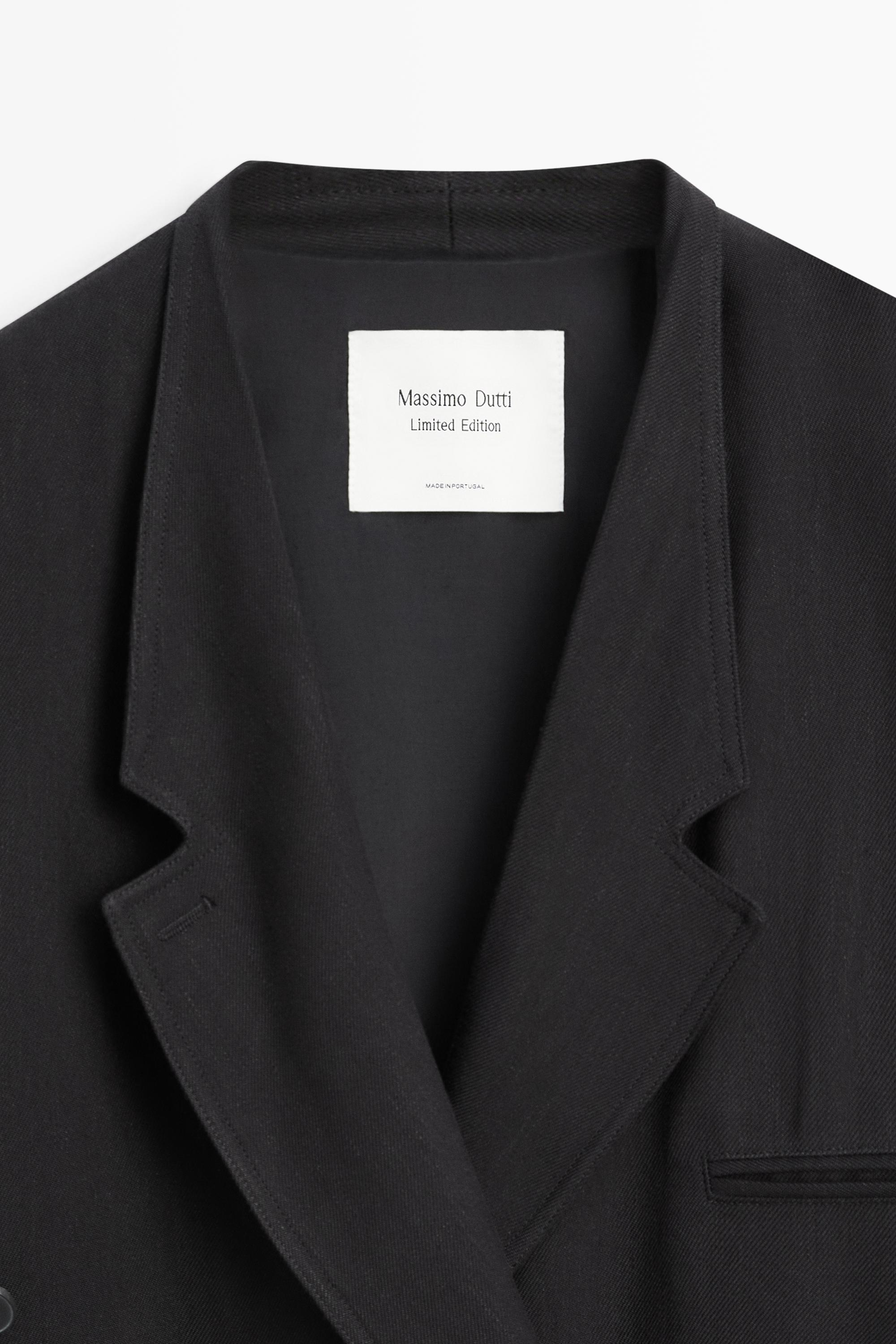 Long double-breasted trench coat - LIMITED EDITION — BLACK