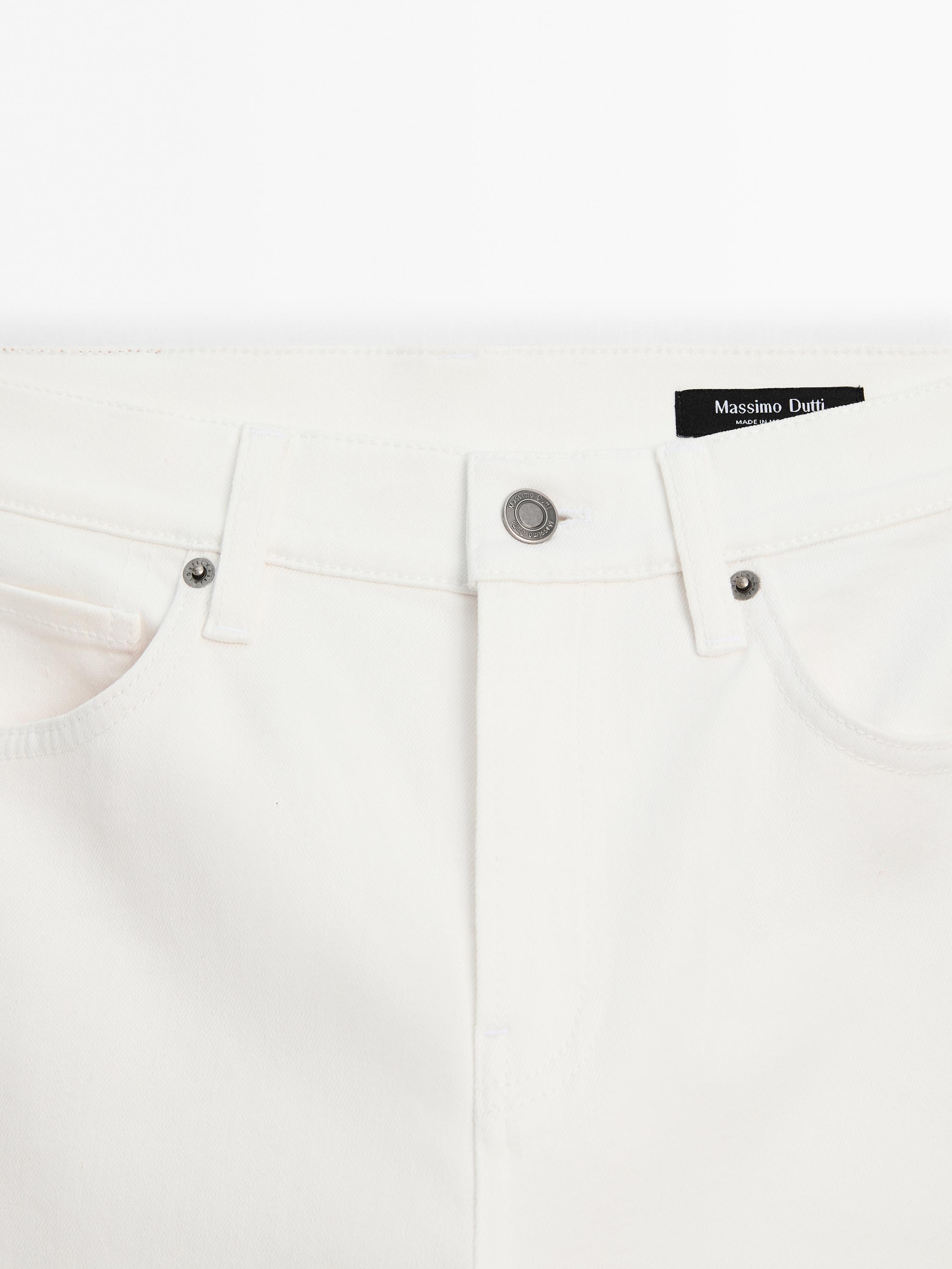 High-waist skinny flared jeans