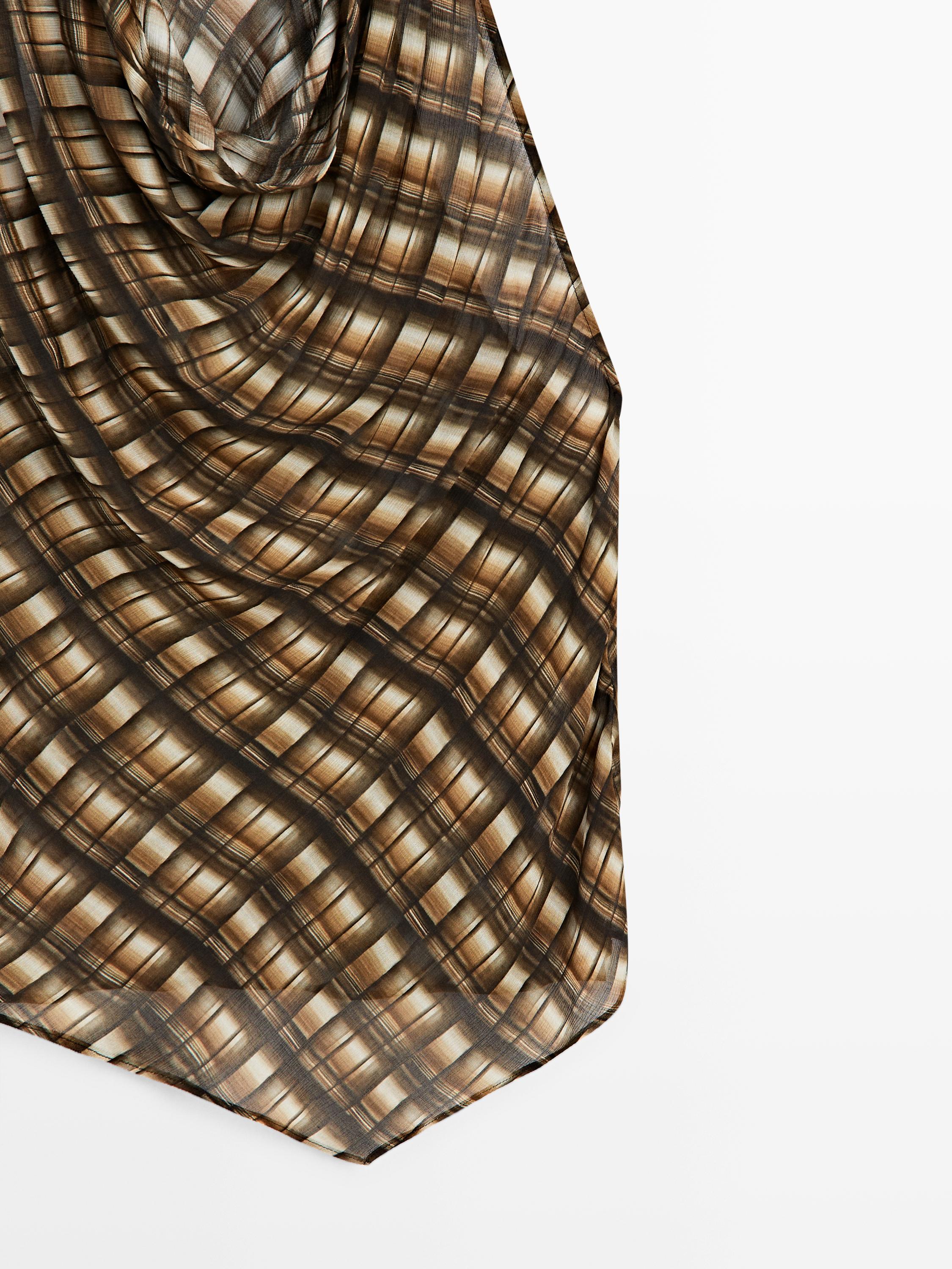 Flowing draped top — MUSTARD YELLOW